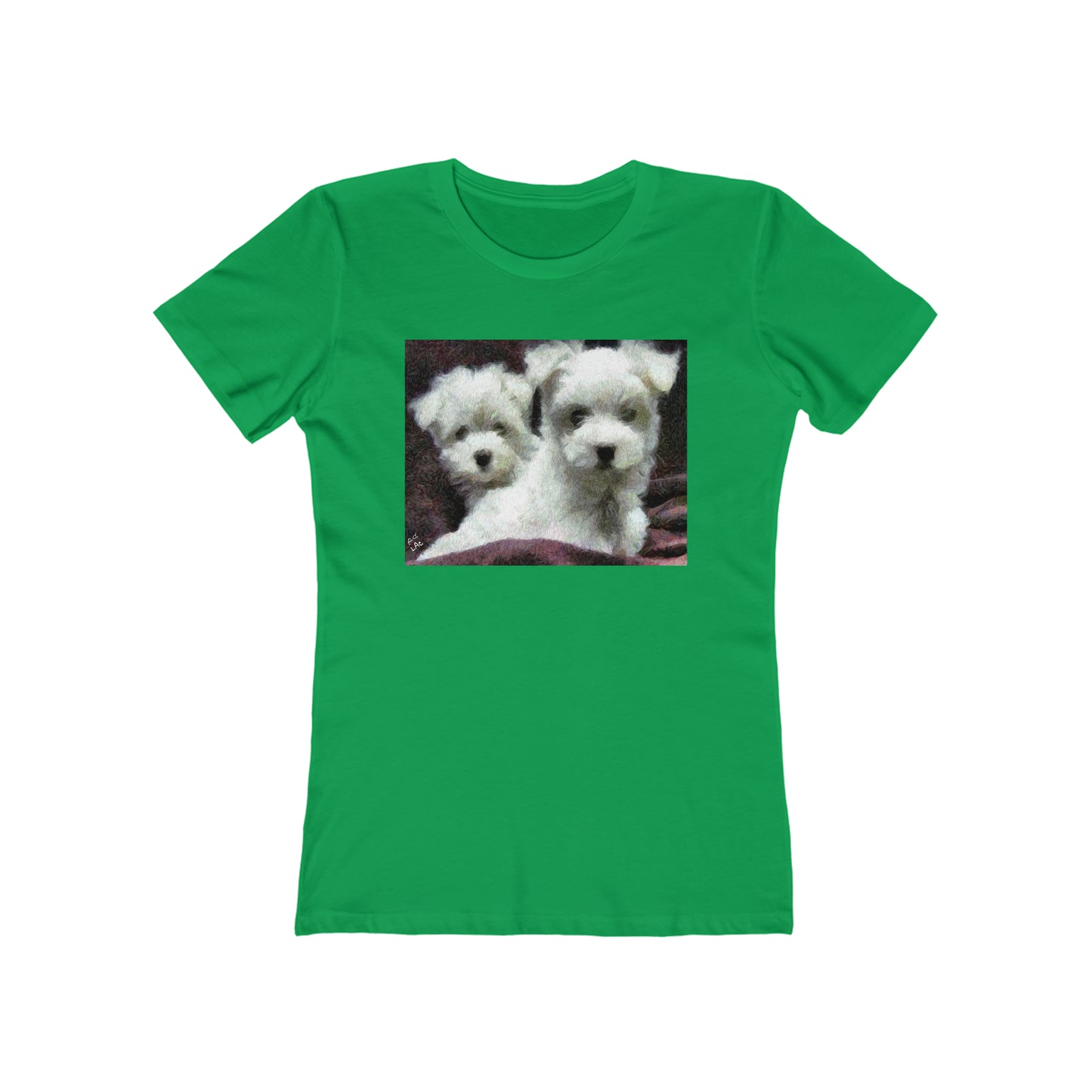 Maltese - Women's Slim Fit Ringspun Cotton T-Shirt