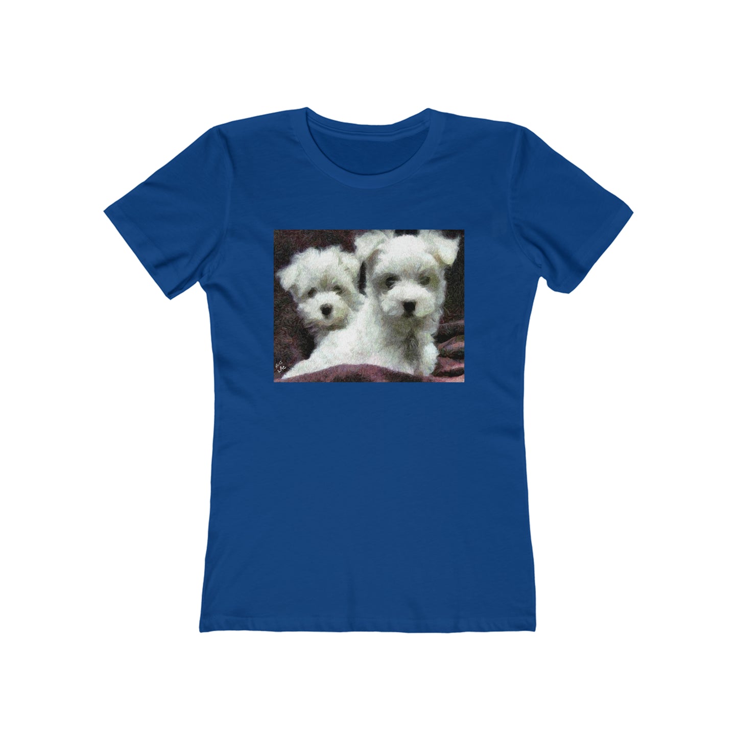 Maltese - Women's Slim Fit Ringspun Cotton T-Shirt