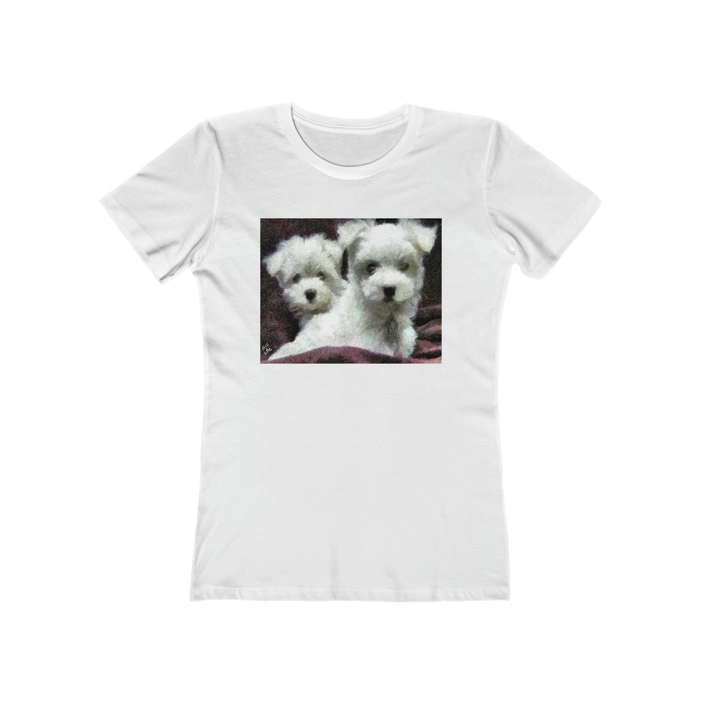 Maltese - Women's Slim Fit Ringspun Cotton T-Shirt