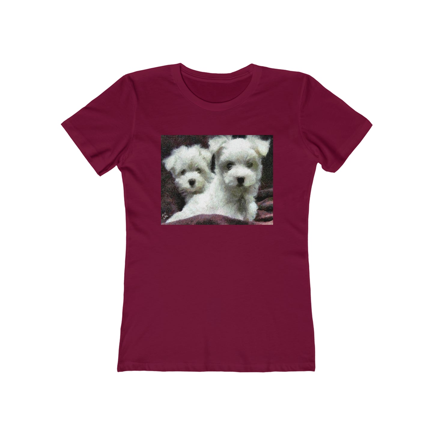 Maltese - Women's Slim Fit Ringspun Cotton T-Shirt
