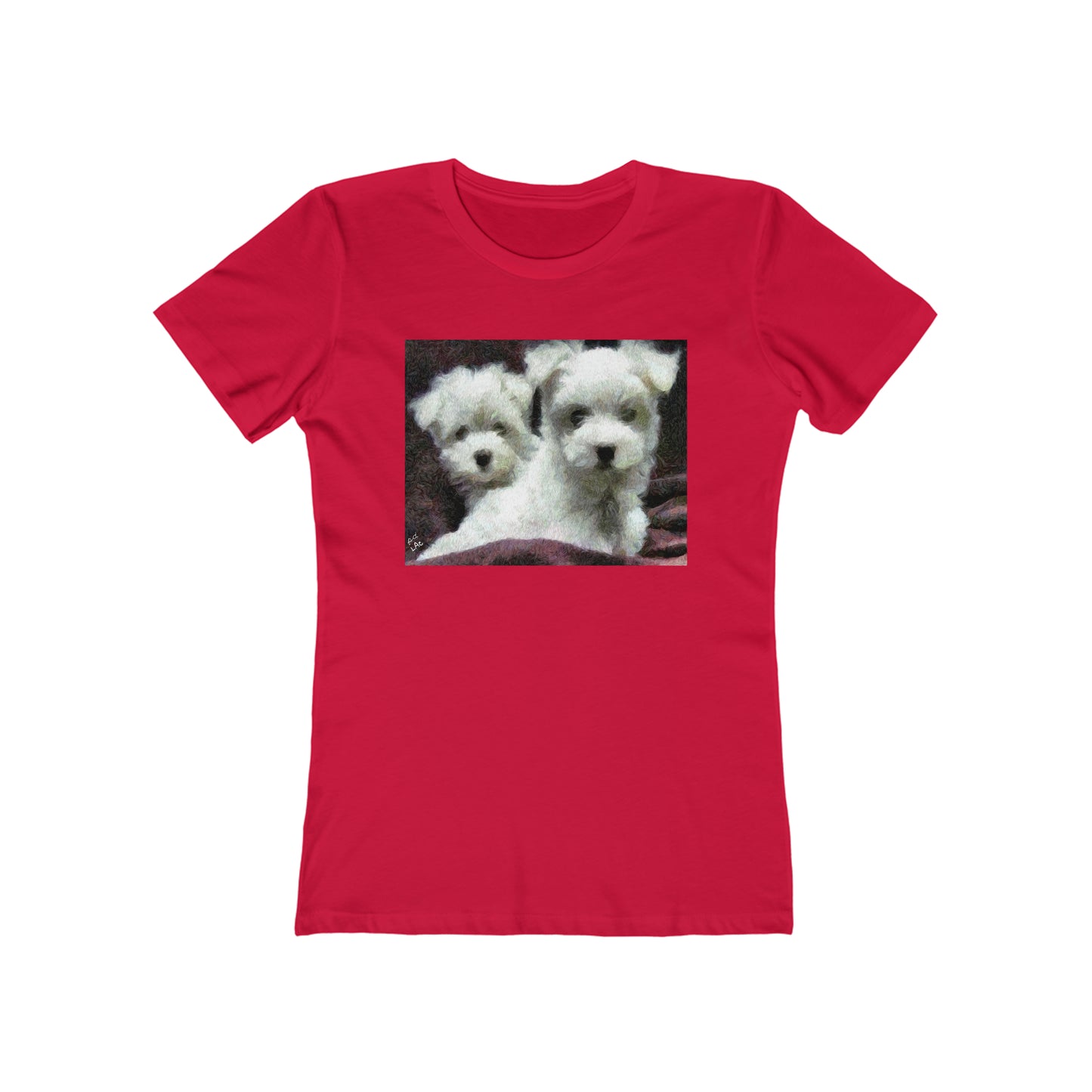 Maltese - Women's Slim Fit Ringspun Cotton T-Shirt