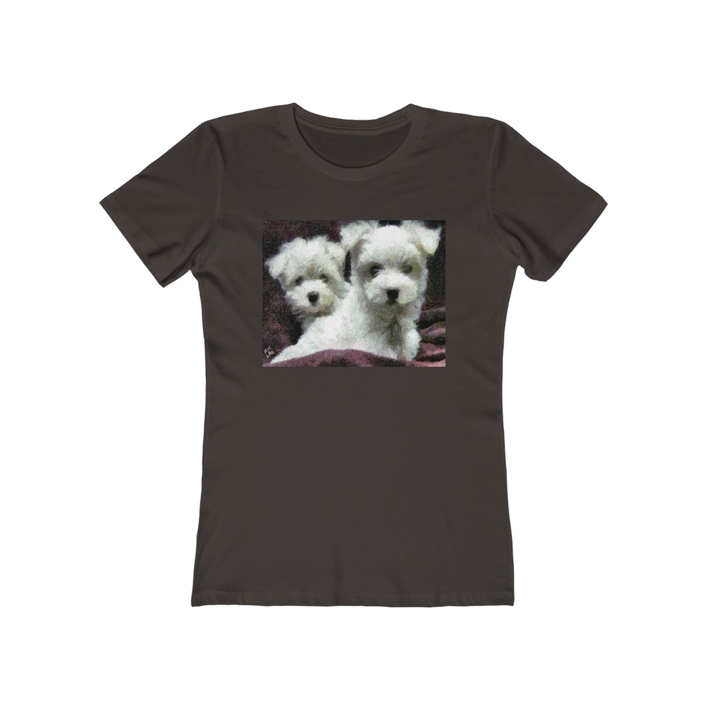 Maltese - Women's Slim Fit Ringspun Cotton T-Shirt