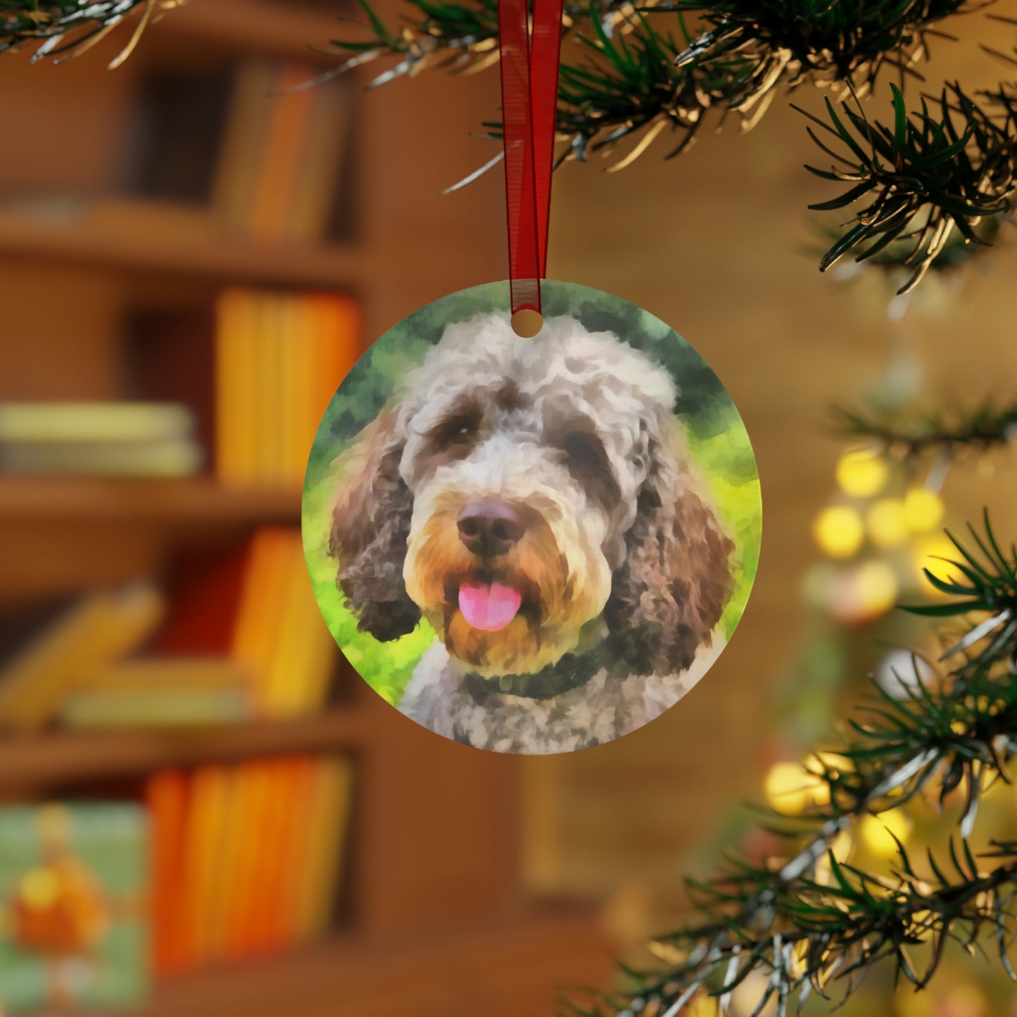 Charming Lagotto Romagnolo Metal Ornaments