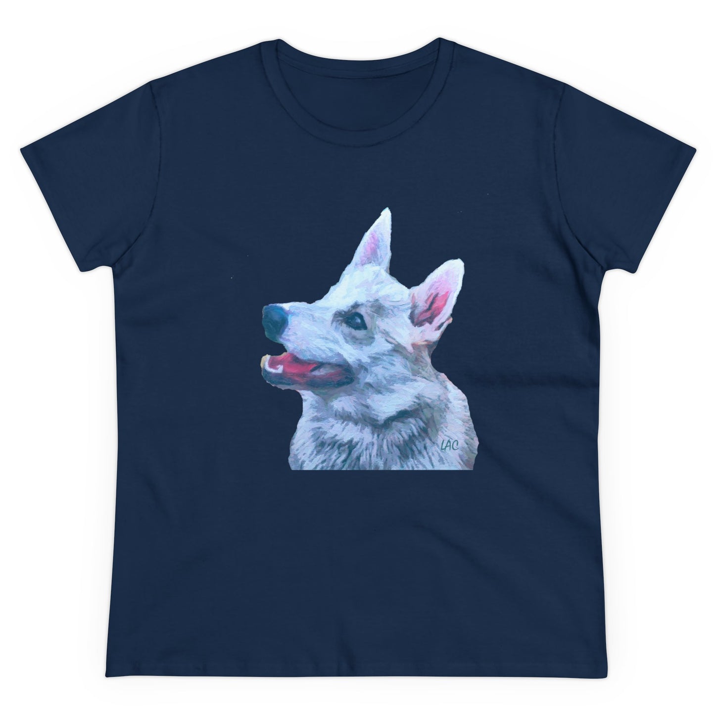 Norwegian Buhund Women's Midweight Cotton Tee