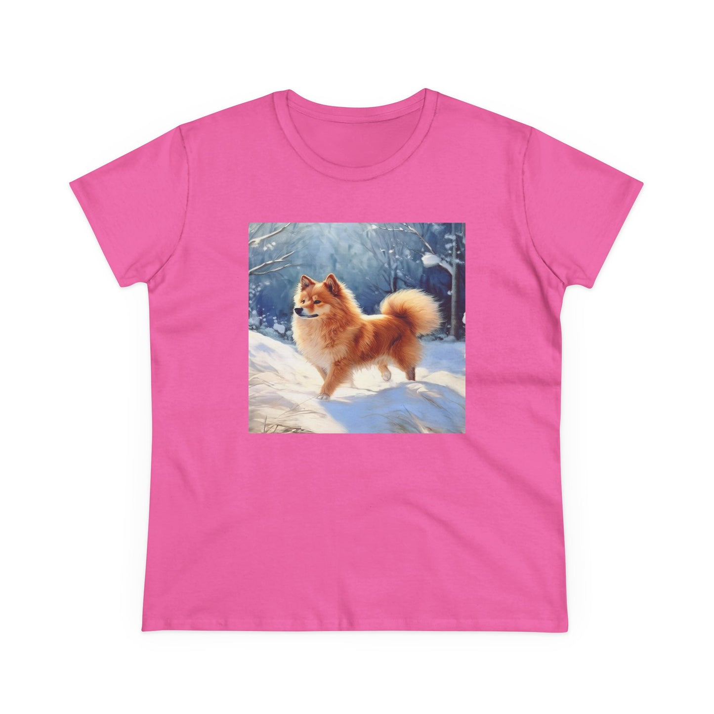 Finnish Spitz - Women's Midweight Cotton Tee