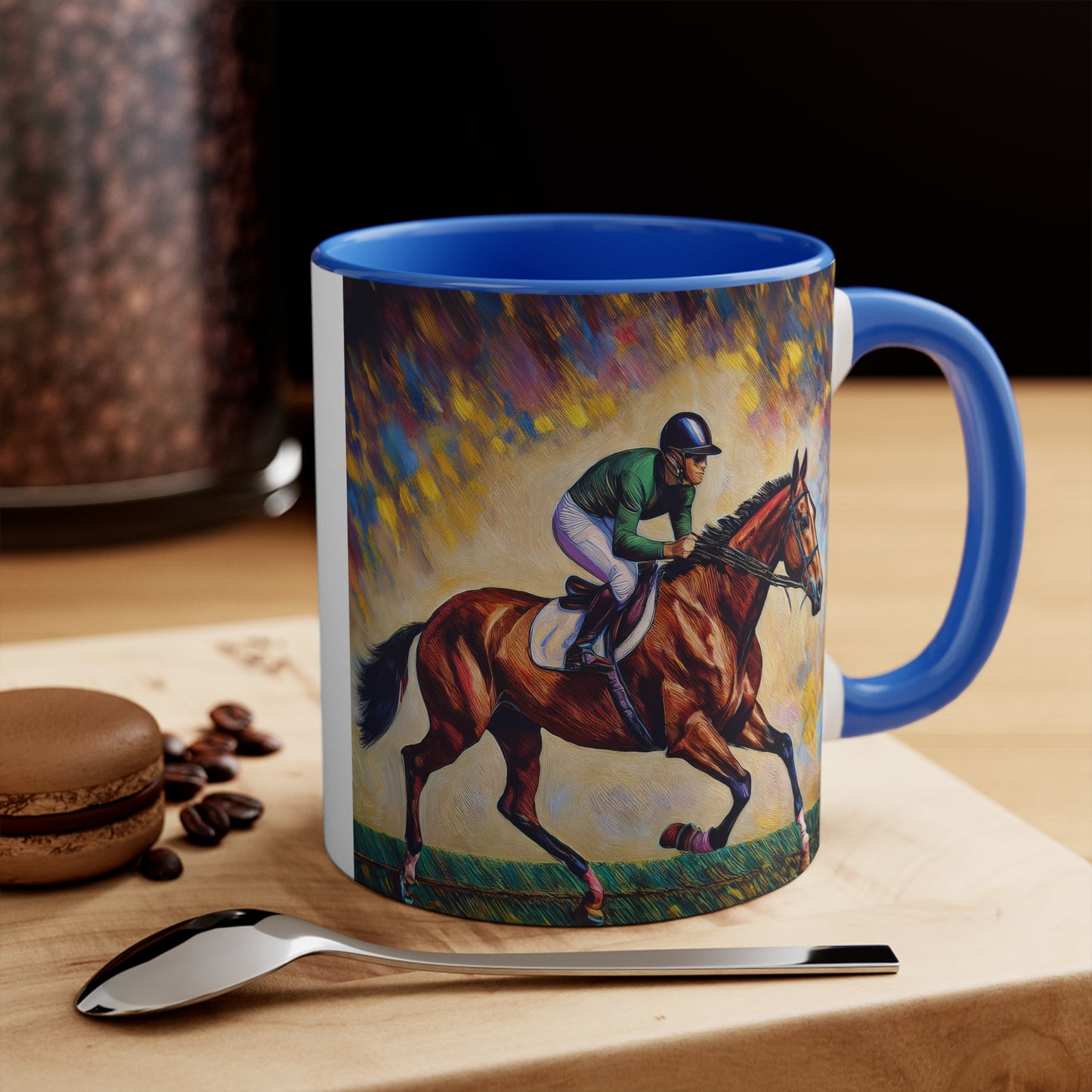 Race Horse and Jockey - Derby Day - 11oz Accent Mug