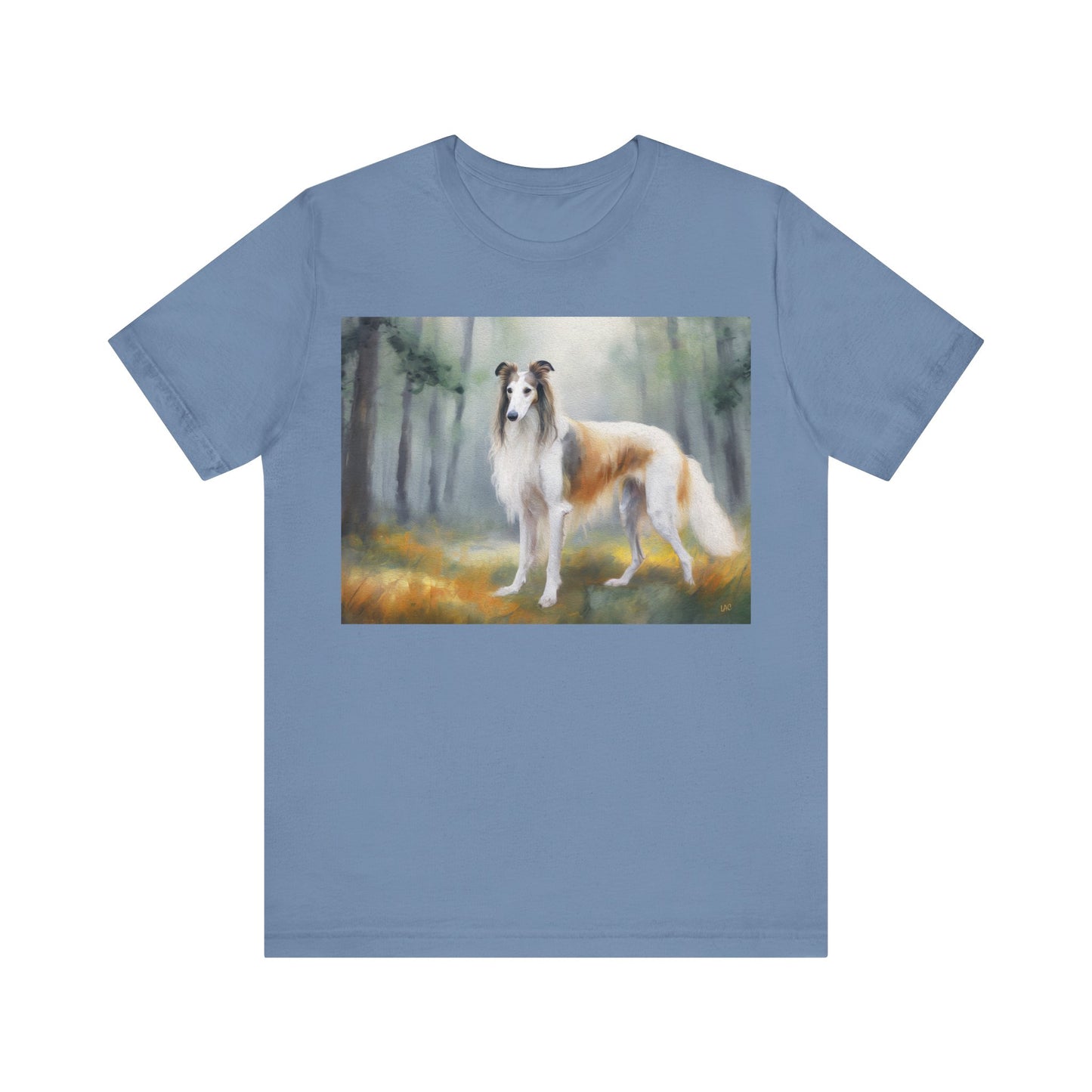 Borzoi 'Russian Wolfhound' Unisex Jersey Short Sleeve Tee