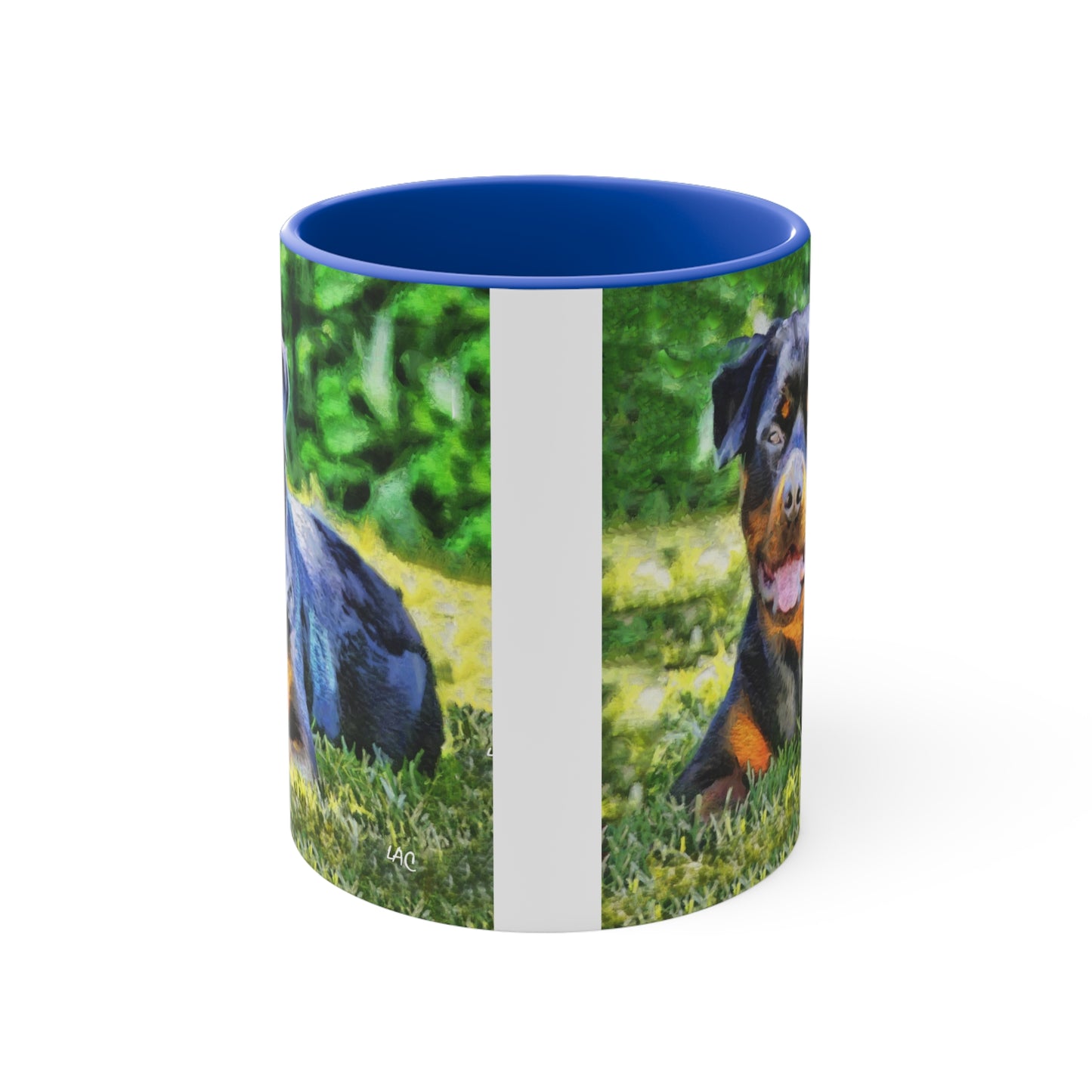 Rottweiler 'Lina' Accent Coffee Mug, 11oz
