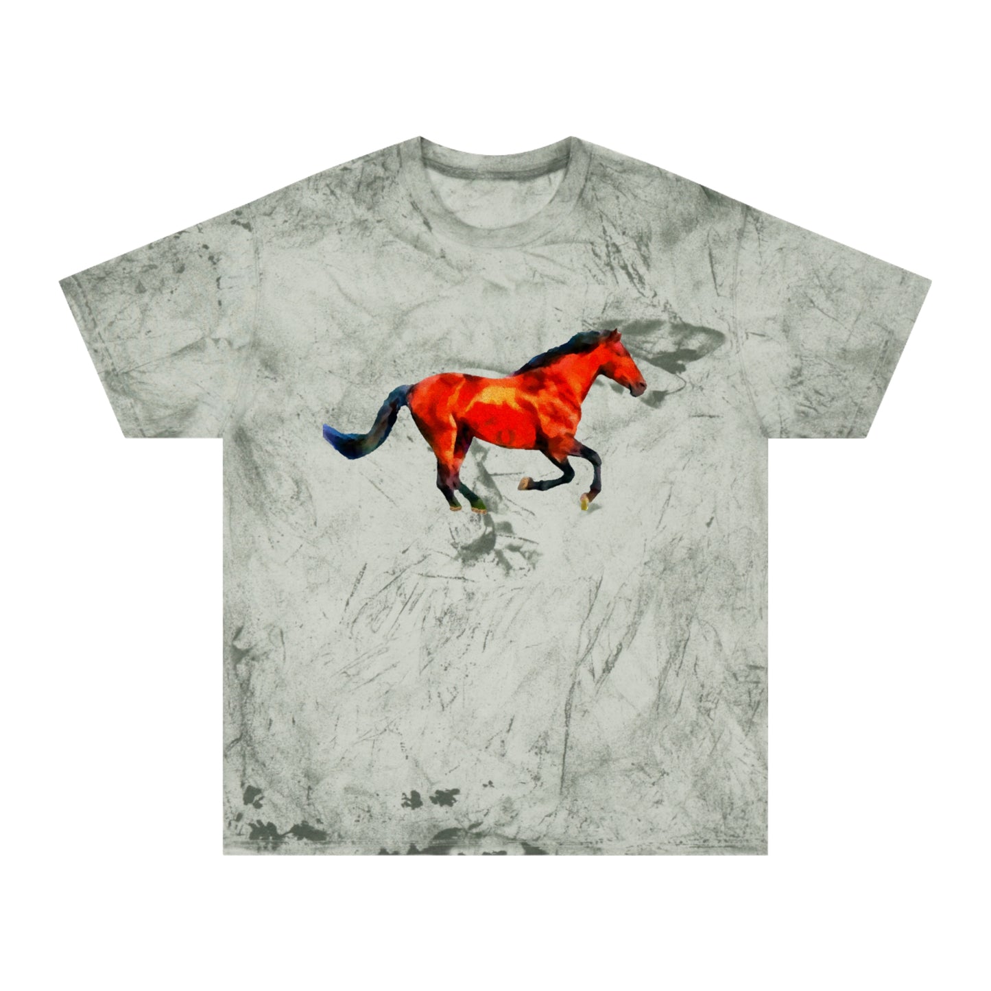 Horse 'Old Red' Unisex Cotton Color Blast T-Shirt