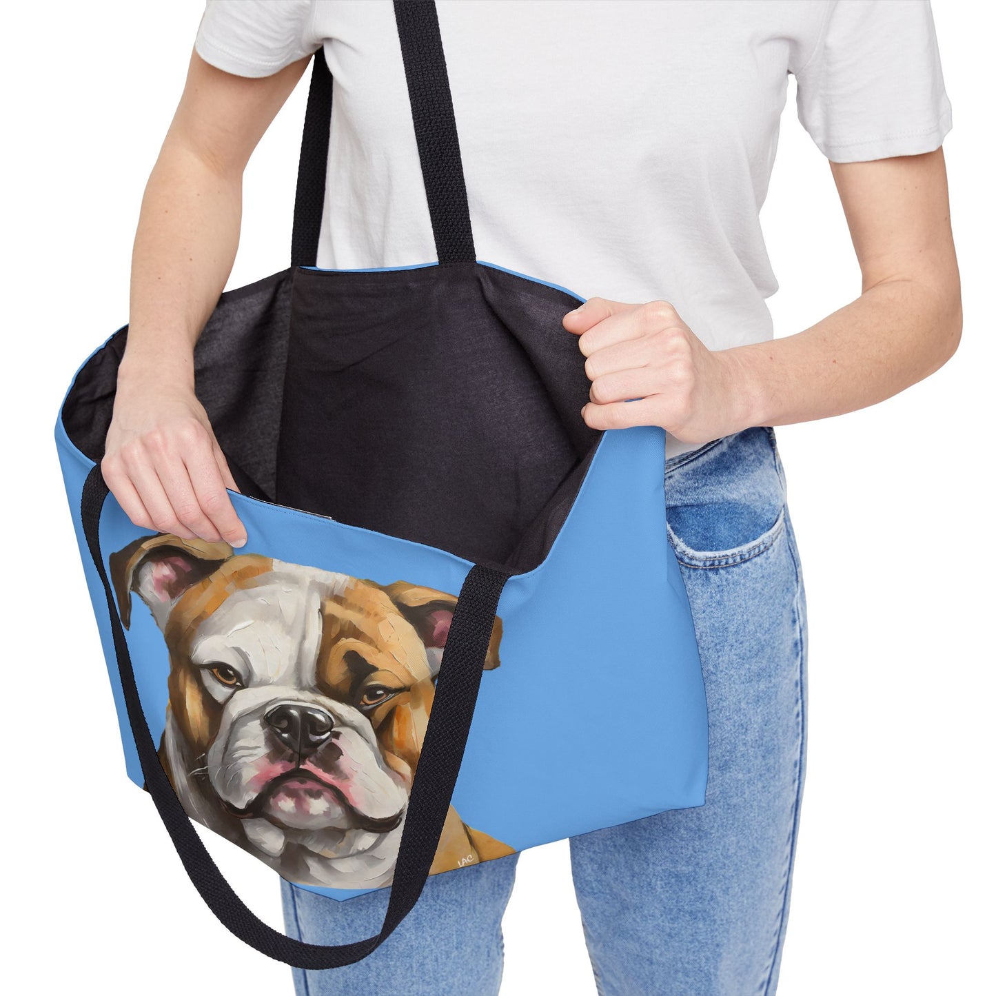 American Bulldog Fine Art Weekender Tote Bag - A Luxurious Companion for Dog Lovers
