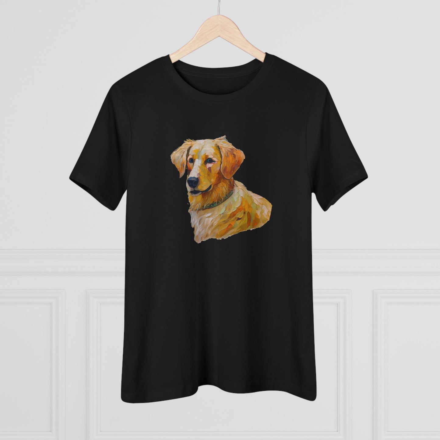 Golden Retriever Puppy Women's Relaxed Fit Cotton Tee