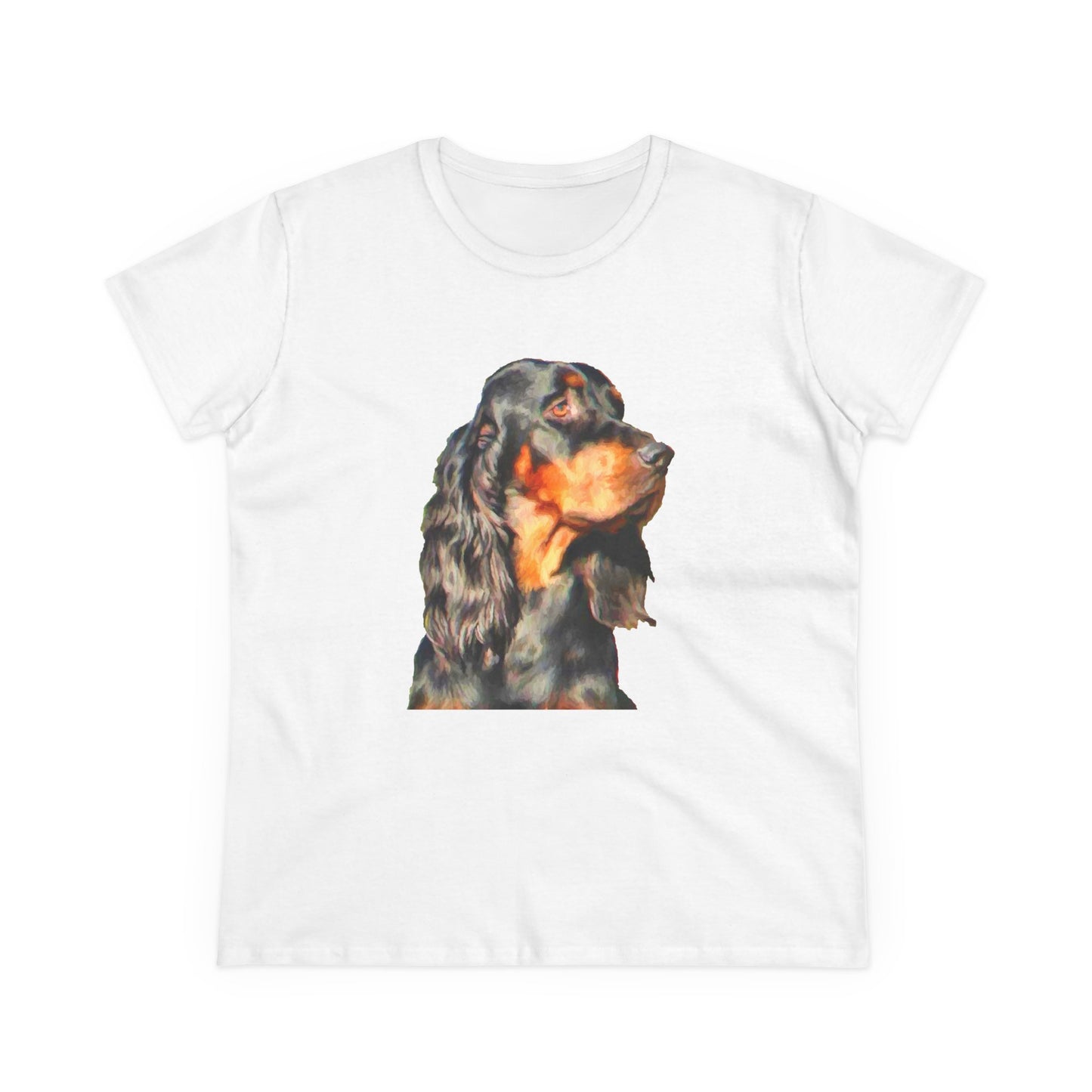 Gordon Setter 'Angus' Women's Midweight Cotton Tee