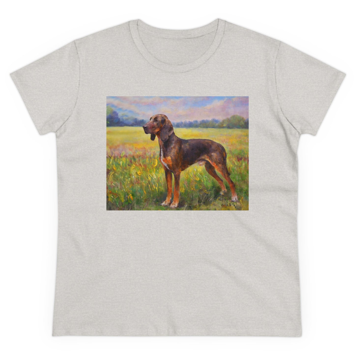 Plott Hound Women's Midweight Cotton Tee