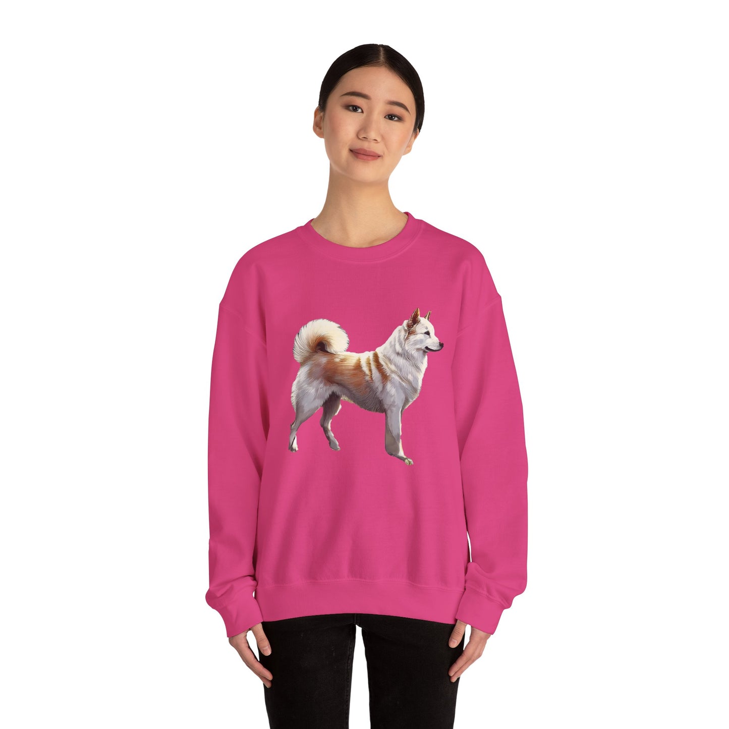 Kishu Ken Unisex 50/50 Crewneck Sweatshirt