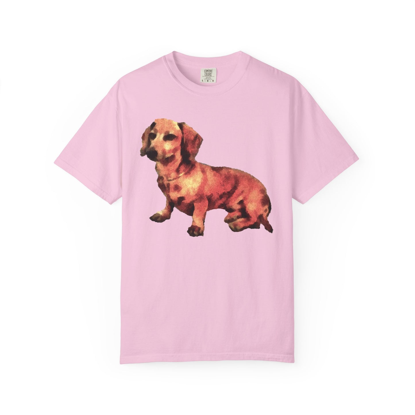 Dachshund 'Simone' Unisex Relaxed Fitted Garment-Dyed T-shirt