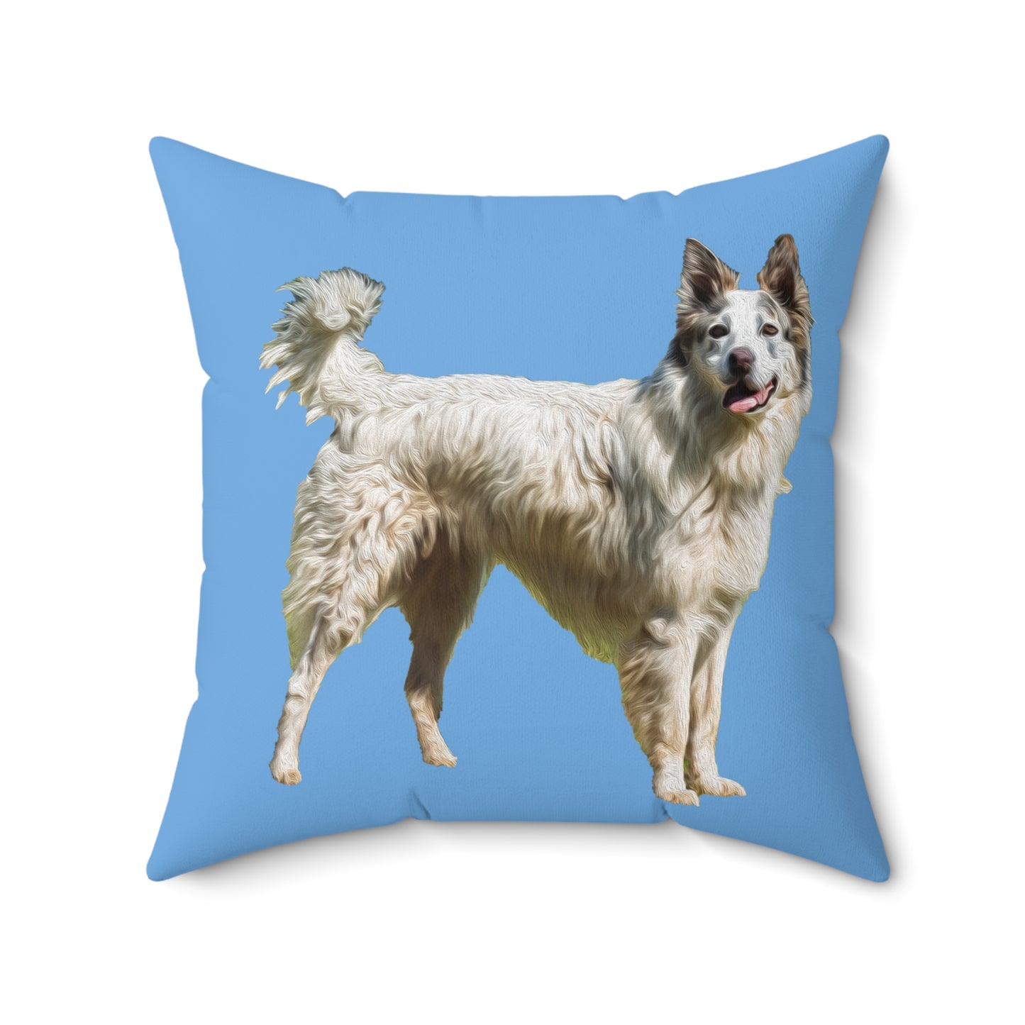 Pyrenean Shepherd Spun Polyester Square Throw Pillow