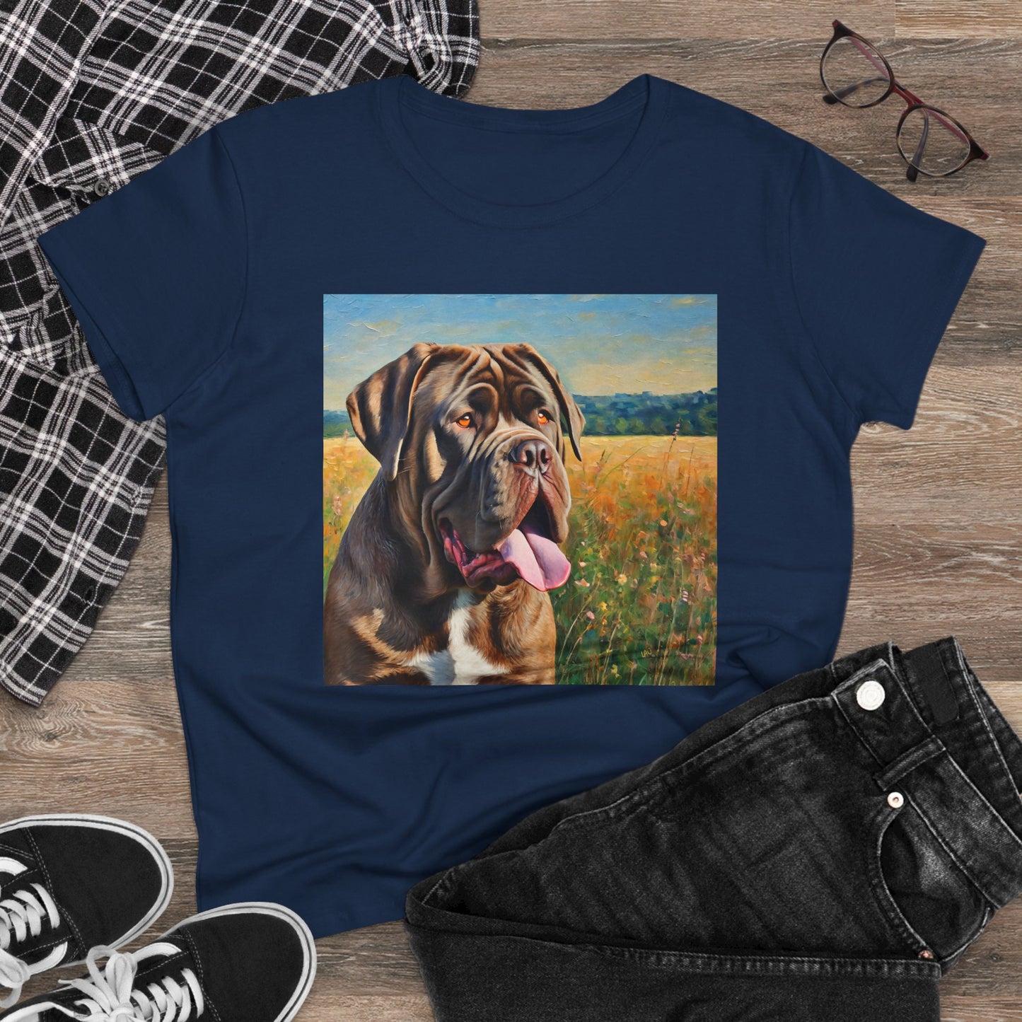 Neopolitan Mastiff Women's Midweight Cotton Tee