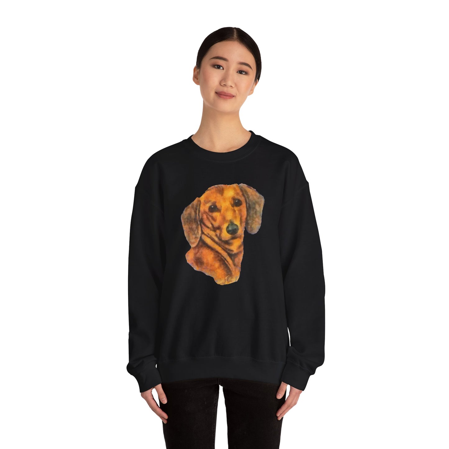 Dachshund 'Doxie #1' Unisex 50/50 Crewneck Sweatshirt