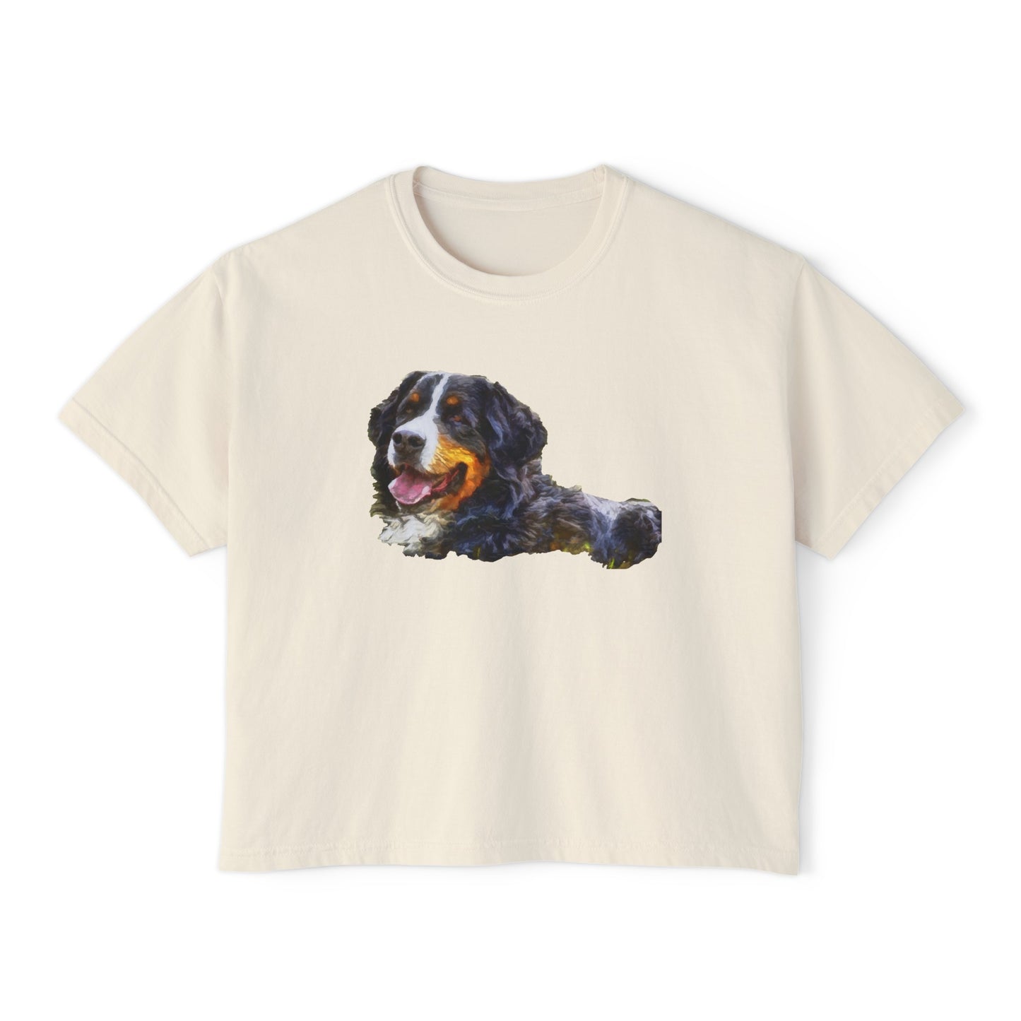 Bernese Mountain Dog #2 - Women's Oversized Boxy Tee