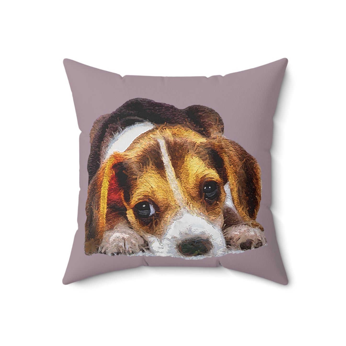 Beagle 'Daisy Mae' Whimsical Throw Pillow