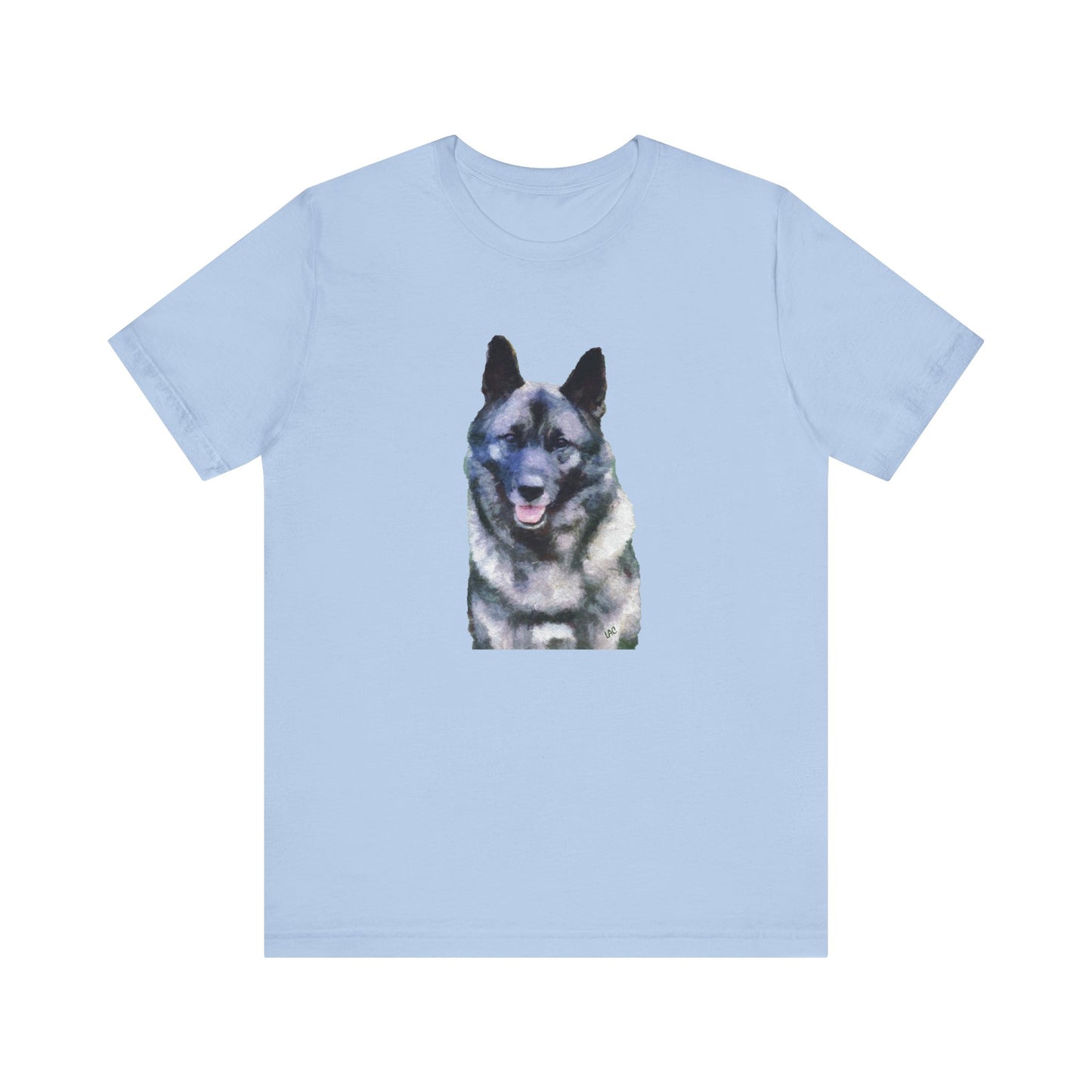 Norwegian Elkhound Jersey Short Sleeve Tee - Special Offer - Blue 2xl - Free Shipping