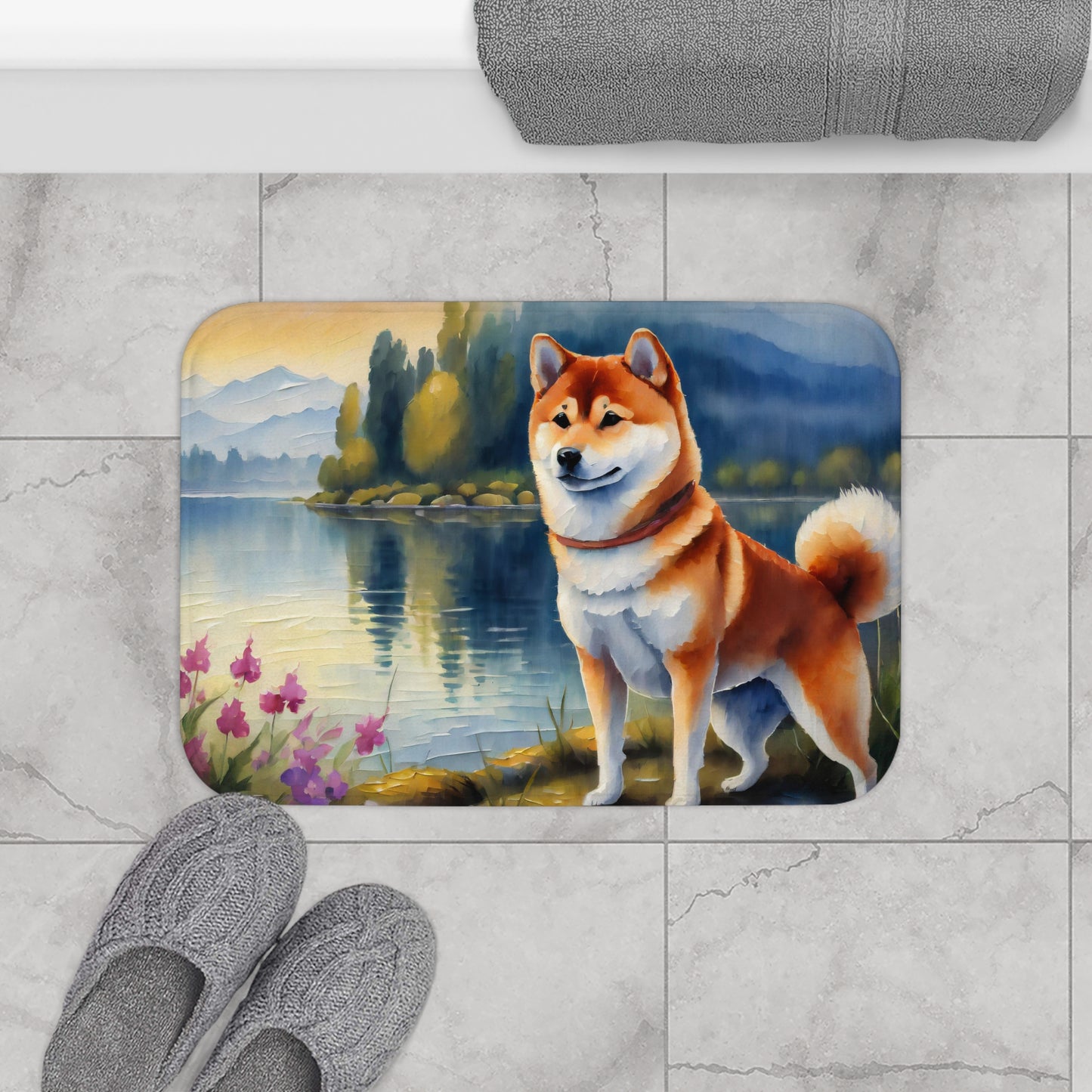 Shiba Inu Bathroom Rug Mat