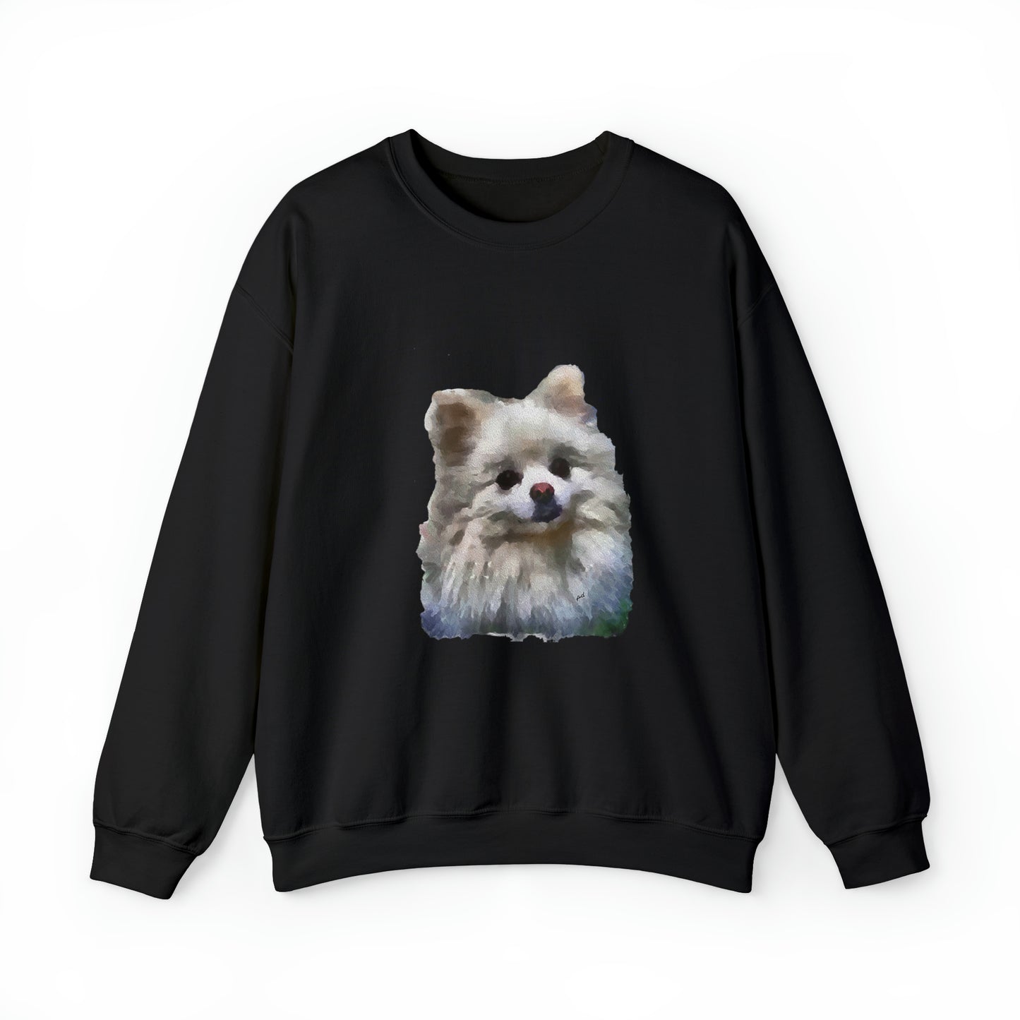 Pomeranian 'Snowball' Unisex 50/50 Crewneck Sweatshirt