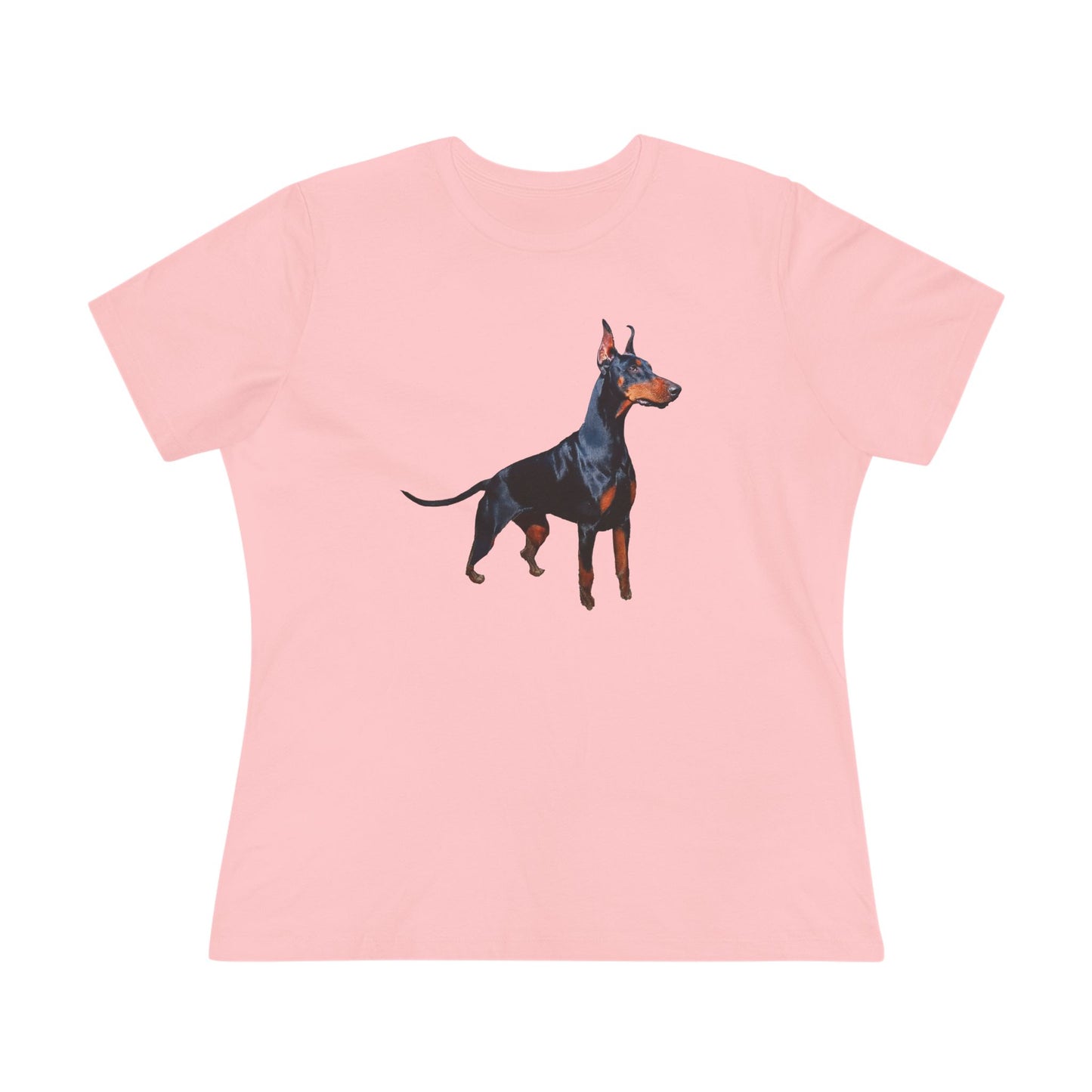 Doberman Portrait - Women's Relaxed Fit Cotton Tee