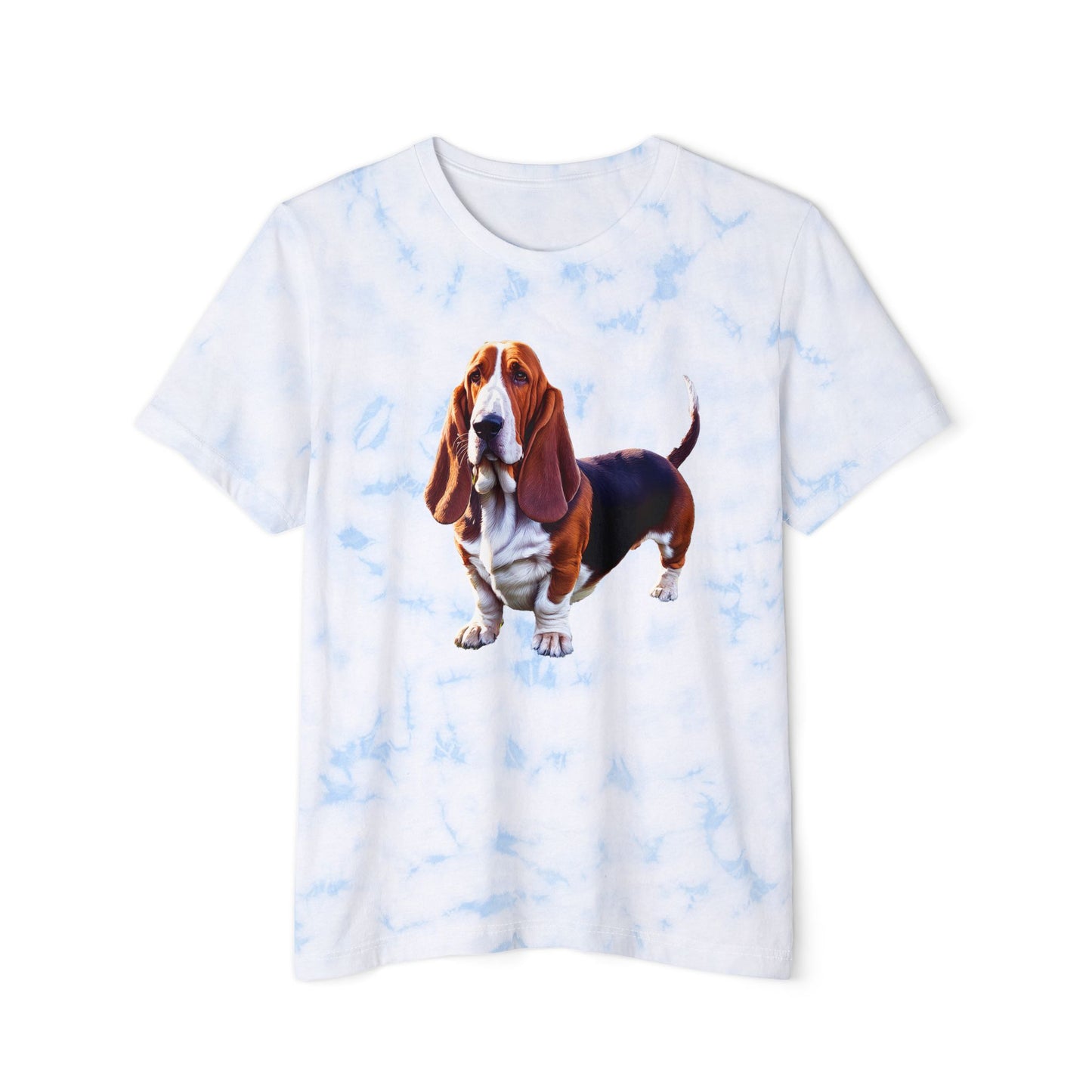 Basset Hound Unisex Fashion Tie-Dyed T-Shirt