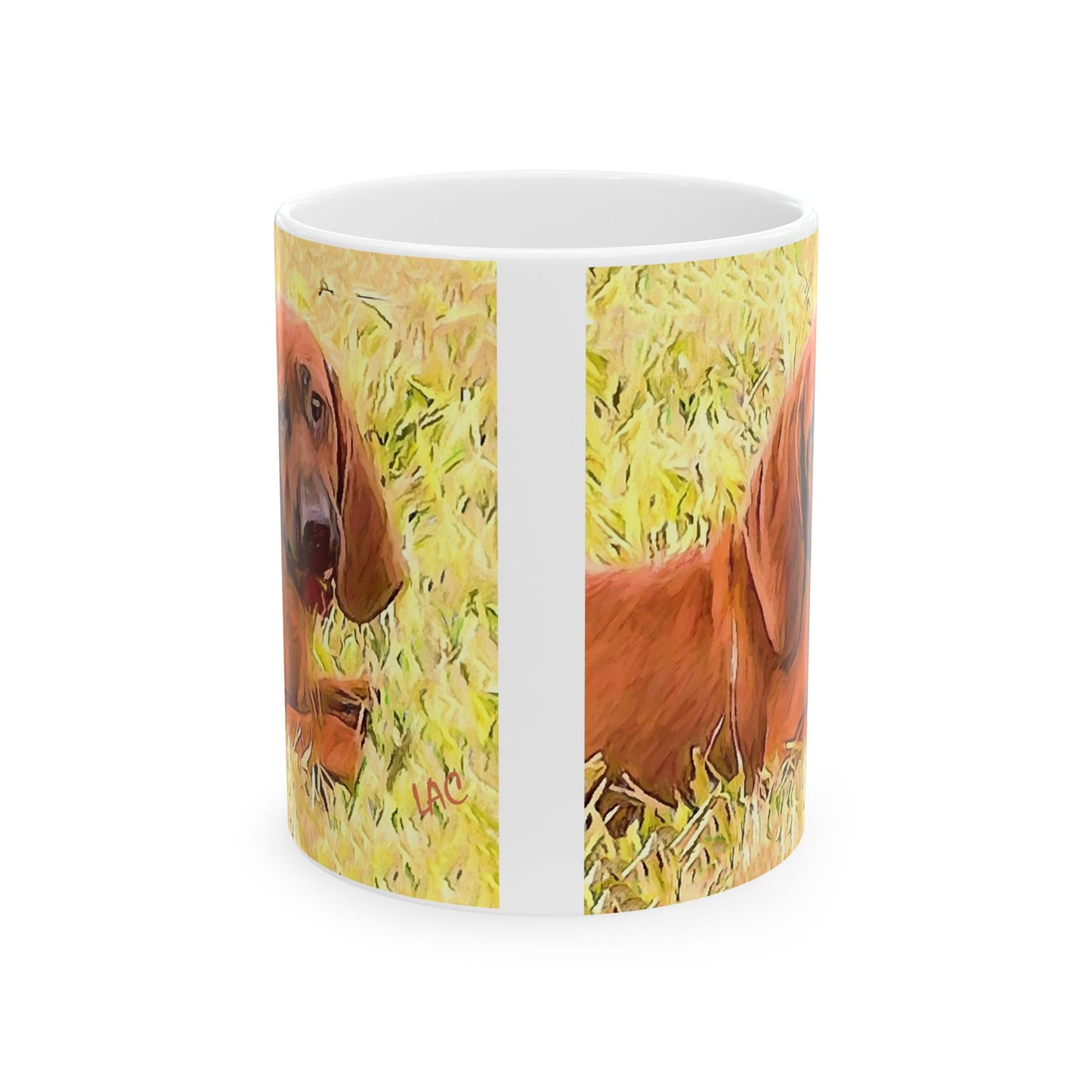 Redbone Coonhound Ceramic Mug 11oz