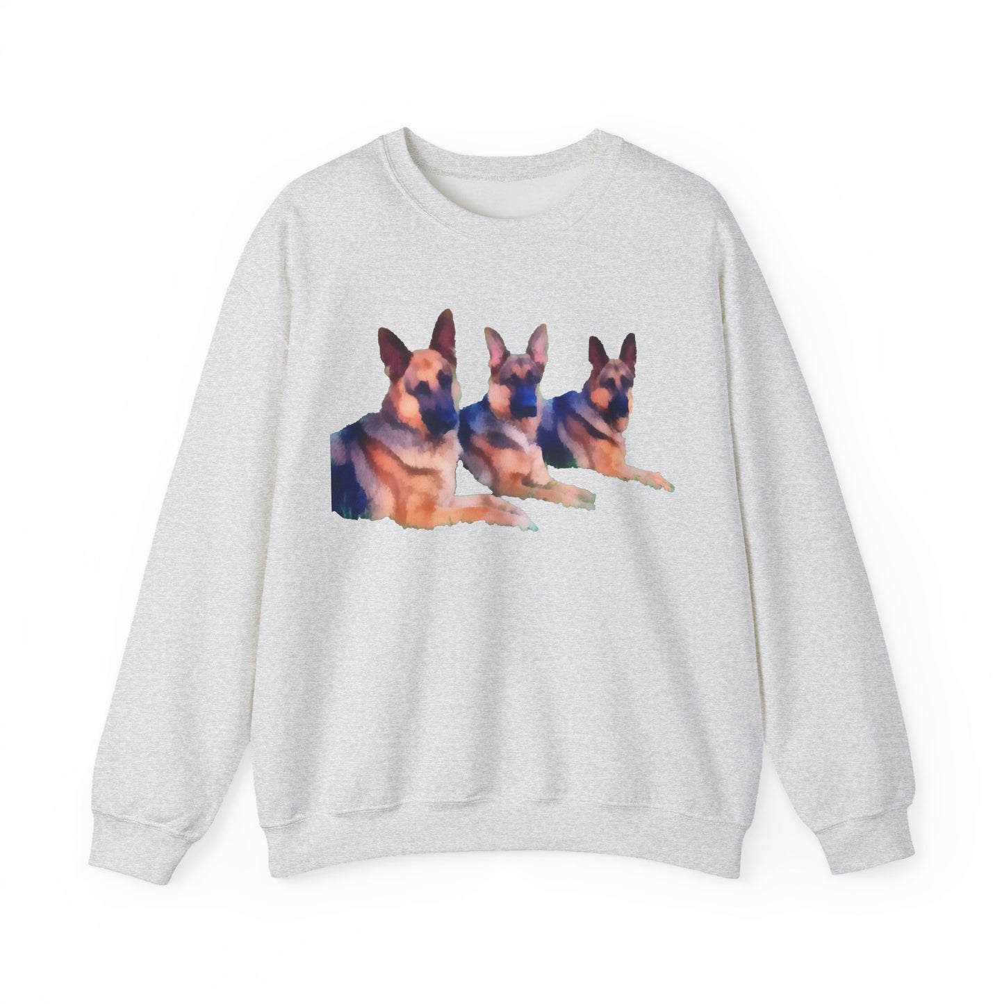 German Shepherd Trio Unisex 50/50 Crewneck Sweatshirt