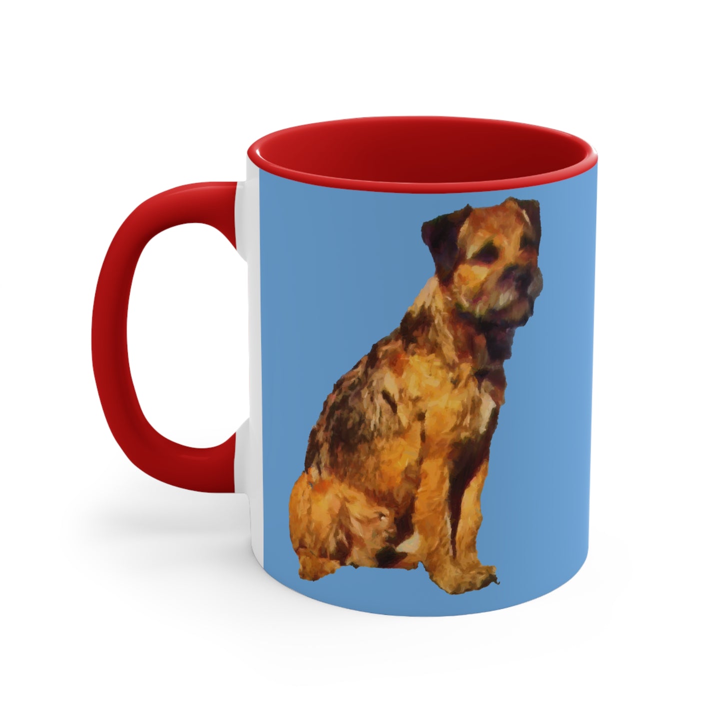 Charming 'Andrew' Border Terrier Ceramic Coffee Mug