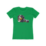 Bernese Mountain Dog Women's Slim Fit Ringspun Cotton T-Shirt