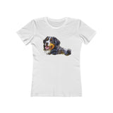 Bernese Mountain Dog Women's Slim Fit Ringspun Cotton T-Shirt