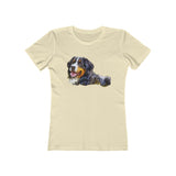 Bernese Mountain Dog Women's Slim Fit Ringspun Cotton T-Shirt