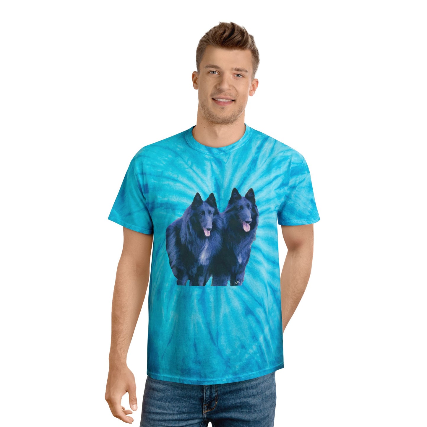 Belgian Shepherds -- Unisex Cotton Tie-Dye Tee, Cyclone