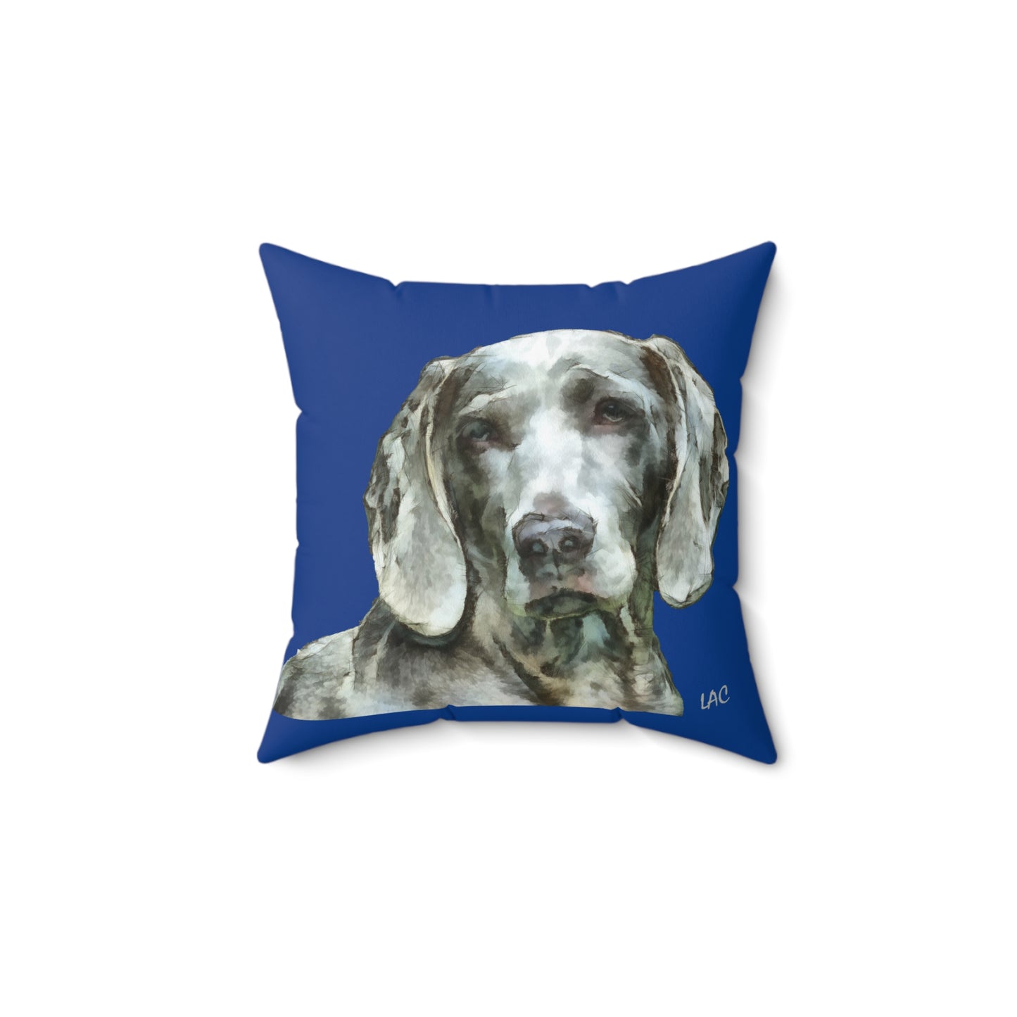 Weimaraner 'Greyson' Spun Polyester Throw Pillow