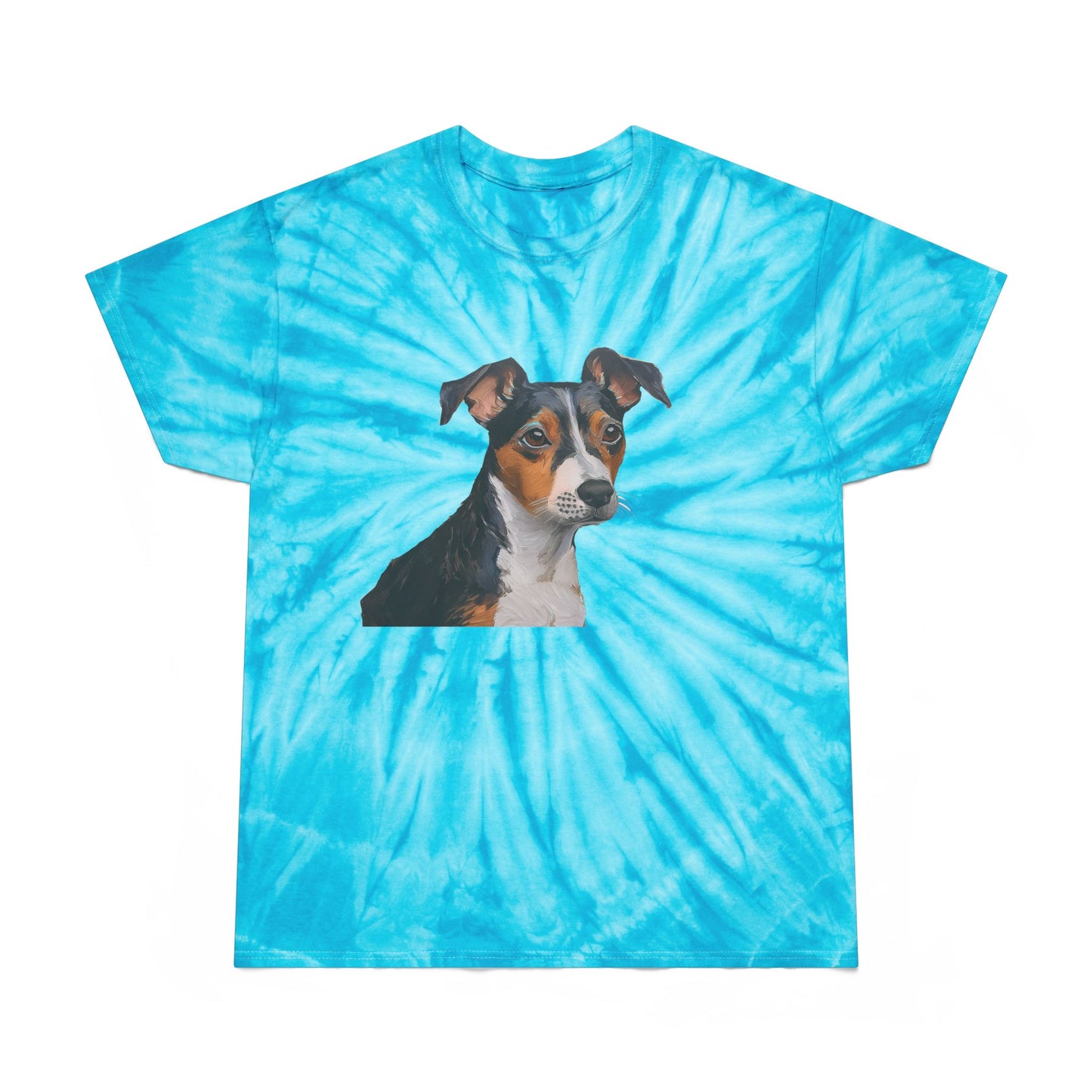 Teddy Roosevelt Terrier Tie-Dye Tee, Cyclone