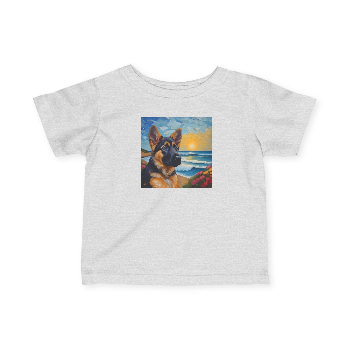 German Shepherd Puppy #2 - Infant Fine Jersey Tee