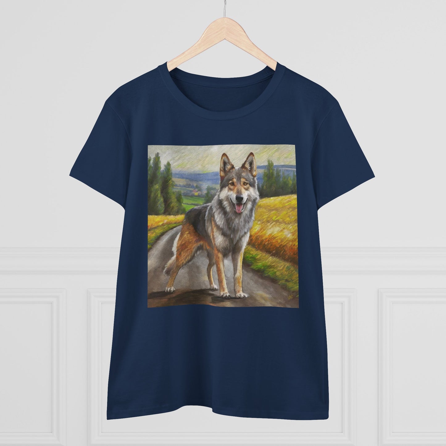 Czechoslovakian Vlcak 'Wolfdog' Women's Midweight Cotton Tee