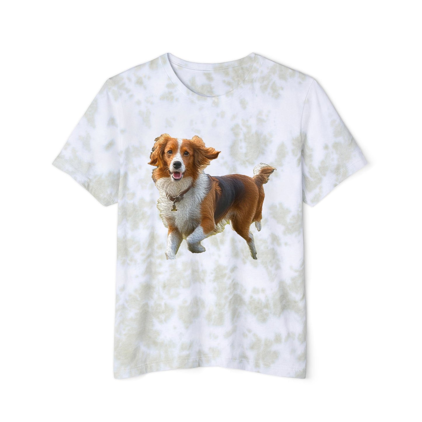 Nederlandse Kooikerhondje Unisex Fashion Tie-Dyed T-Shirt