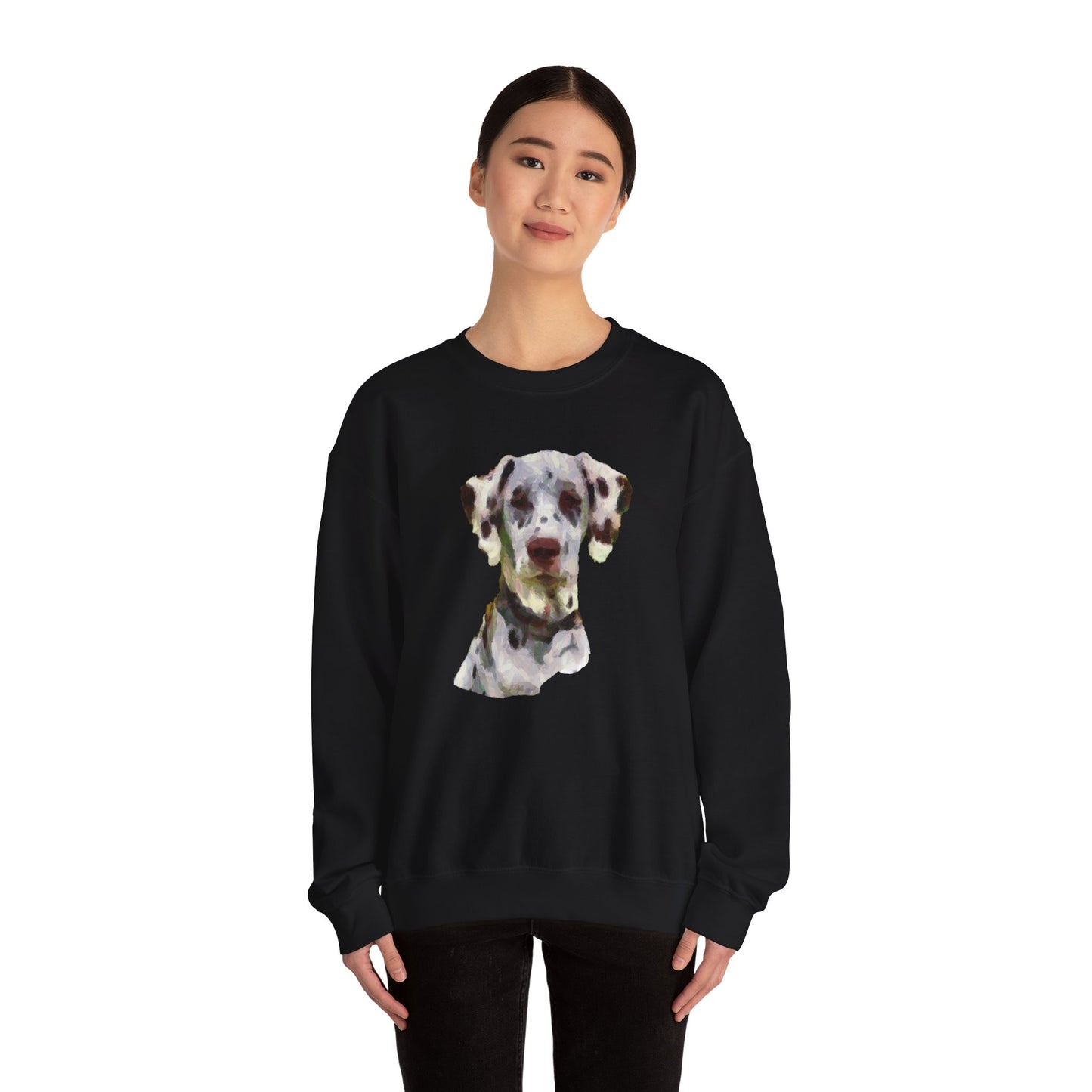 Dalmatian 'Impressionistic' Crewneck Sweatshirt