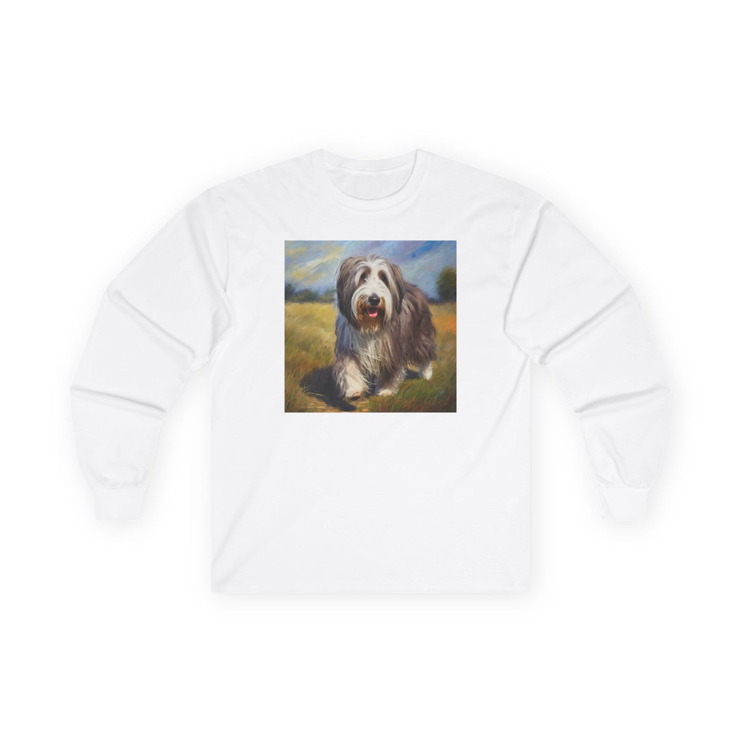 Bearded Collie Cotton Long Sleeve Tee