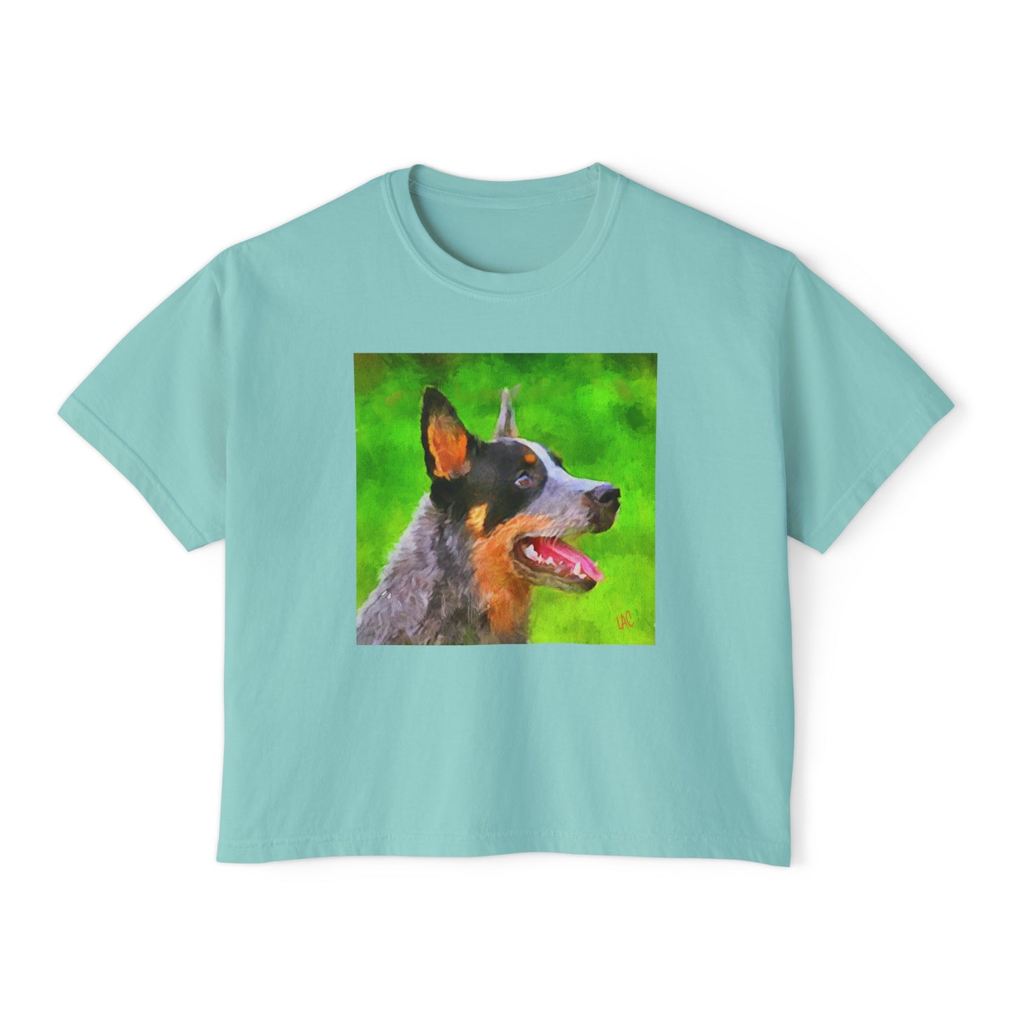 Australian Cattle Dog 'Blue Heeler' Women's Oversized Boxy Tee