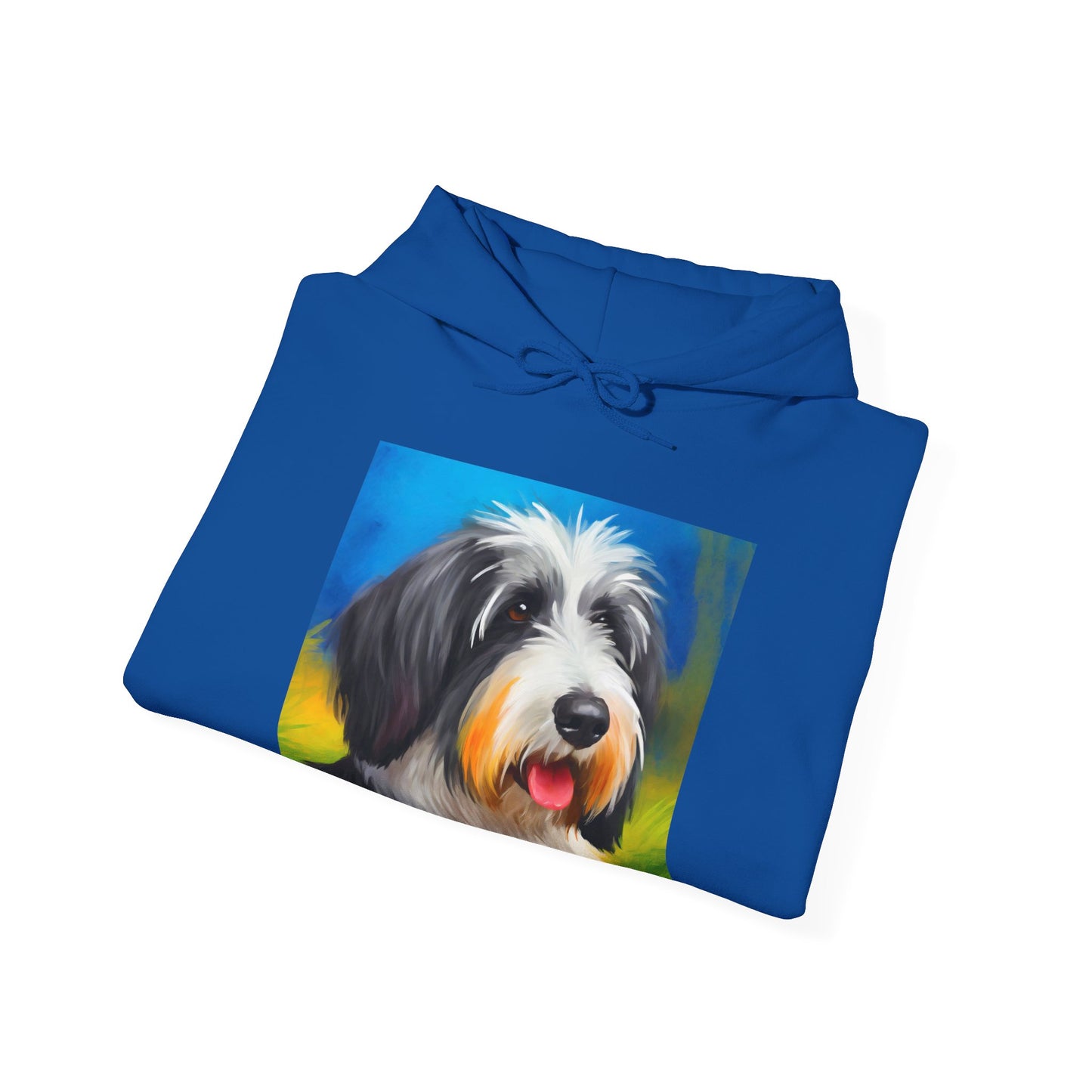 Polish Lowland Sheepdog Unisex 50/50 Hooded Sweatshirt