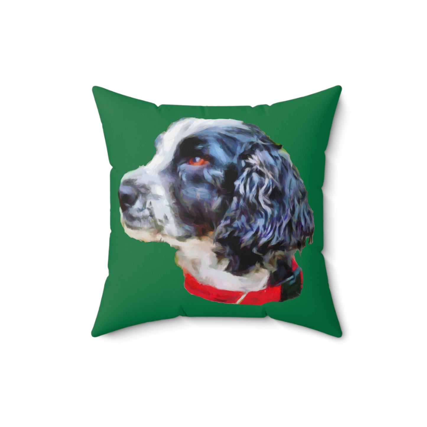 English Cocker Spaniel 'Tango' Spun Polyester Throw Pillow