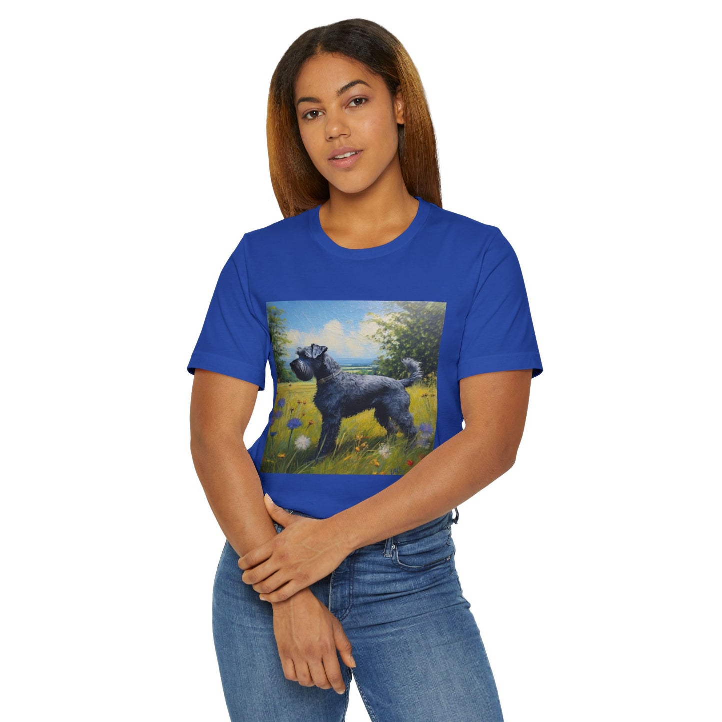 Kerry Blue Terrier Unisex Lightweight Jersey T-Shirt