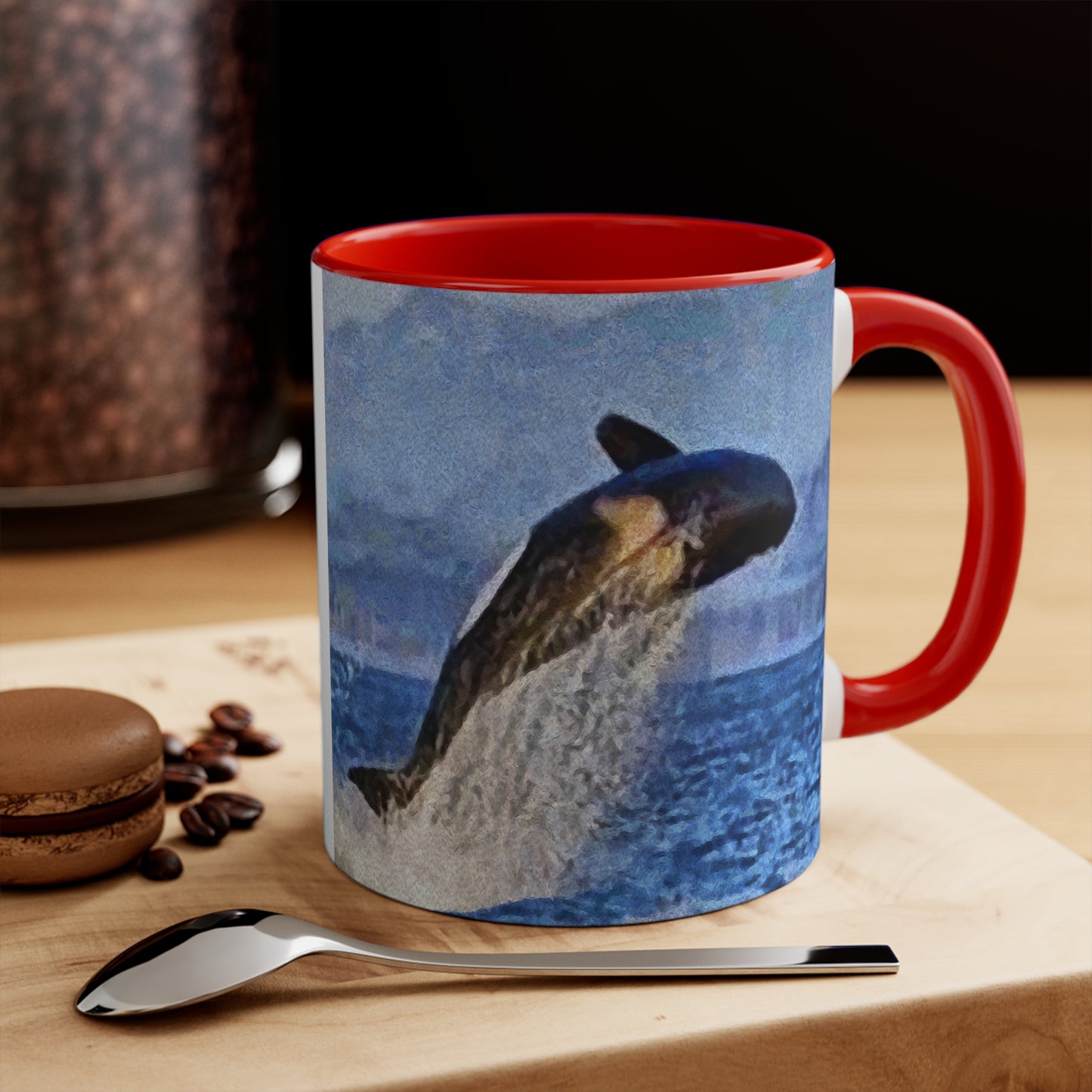 Whale - 'Leviathan' Accent Coffee Mug, 11oz