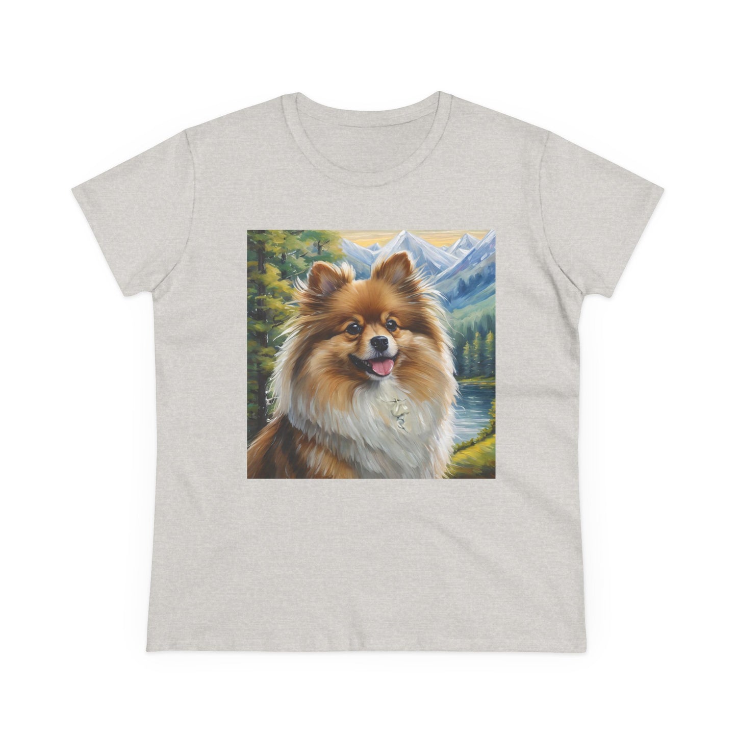 German Spitz Women's Midweight Cotton Tee