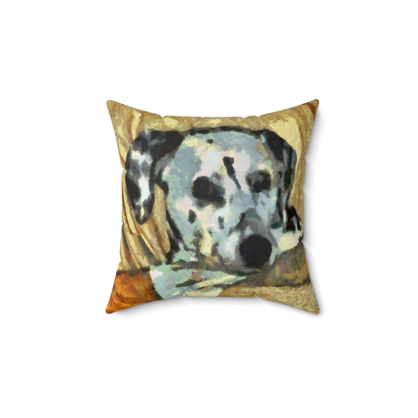 Dalmatian 'Spots of Picasso' Spun Polyester Throw Pillow